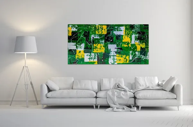 Toile abstraite "Réapparition"