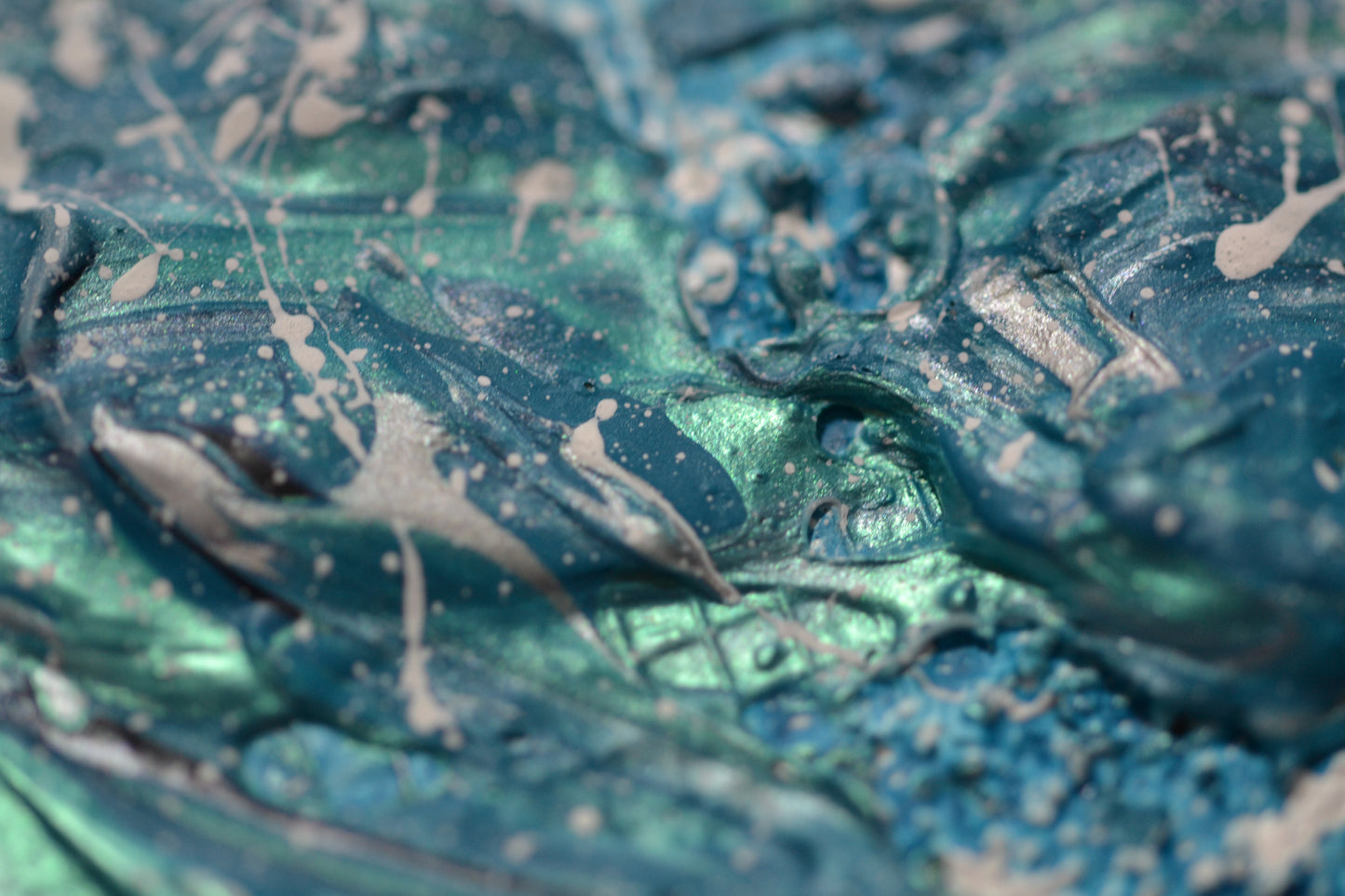 Toile abstraite ''Vague de fraîcheur''