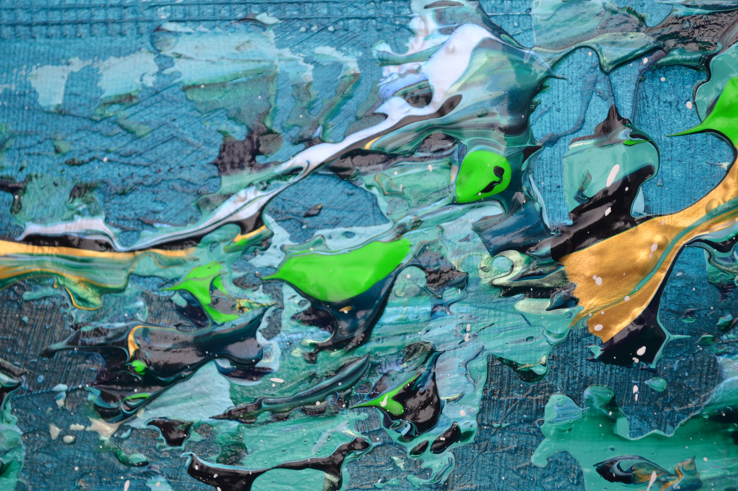 Toile abstraite ''L'océan des rêves''