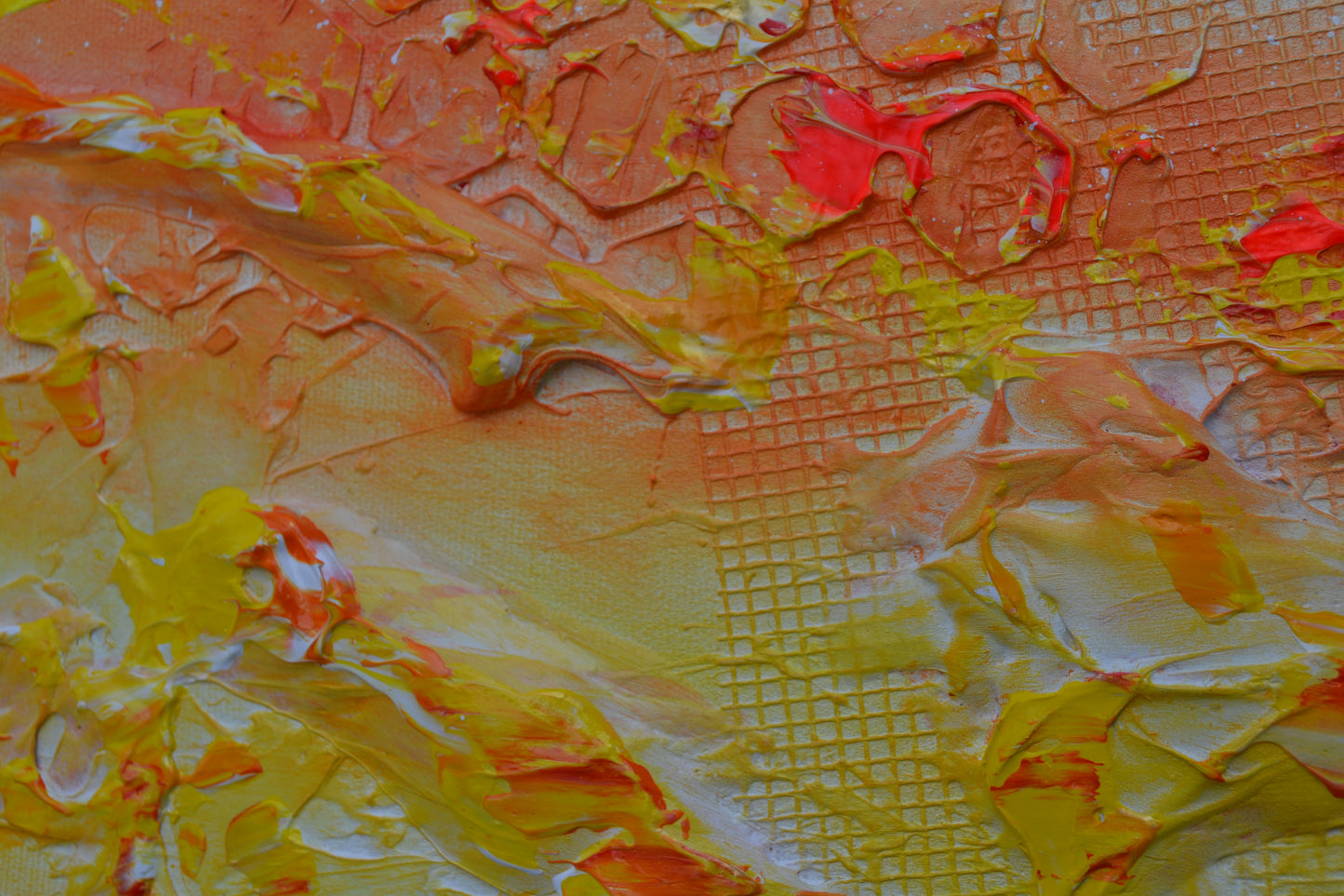 Toile abstraite ''Les beautés du soleil''