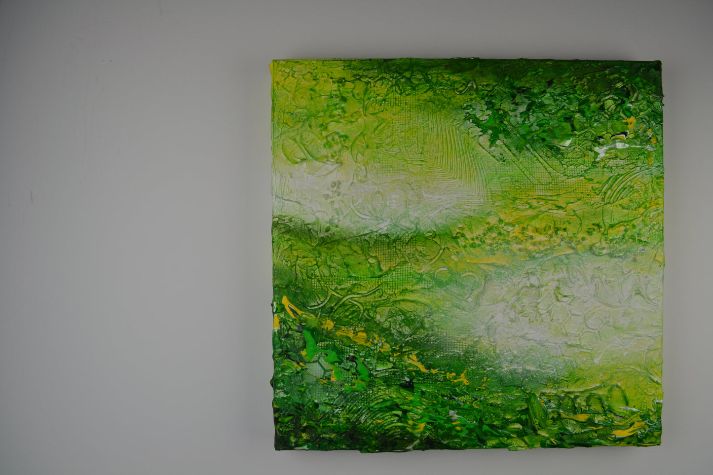 Toile abstraite ''Lève la tête et regarde à travers les feuilles''