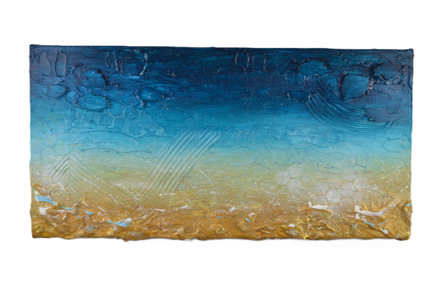 Toile abstraite ''N'oublie pas ta crème solaire''