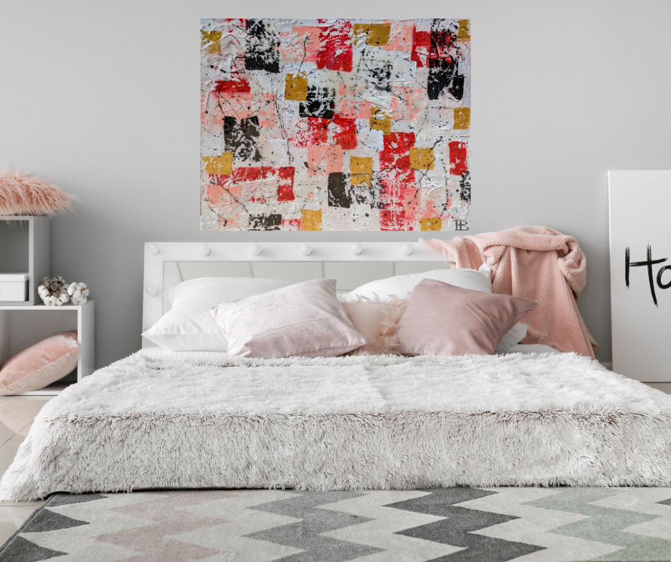 Toile abstraite "Élégance"