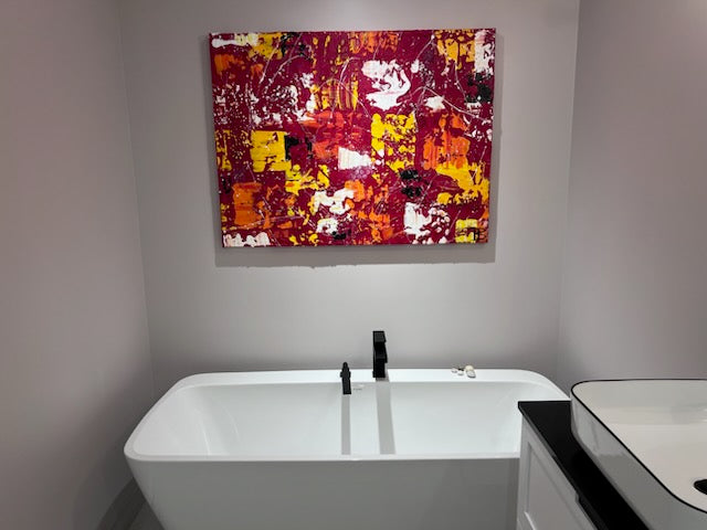 Toile abstraite ''Radius''