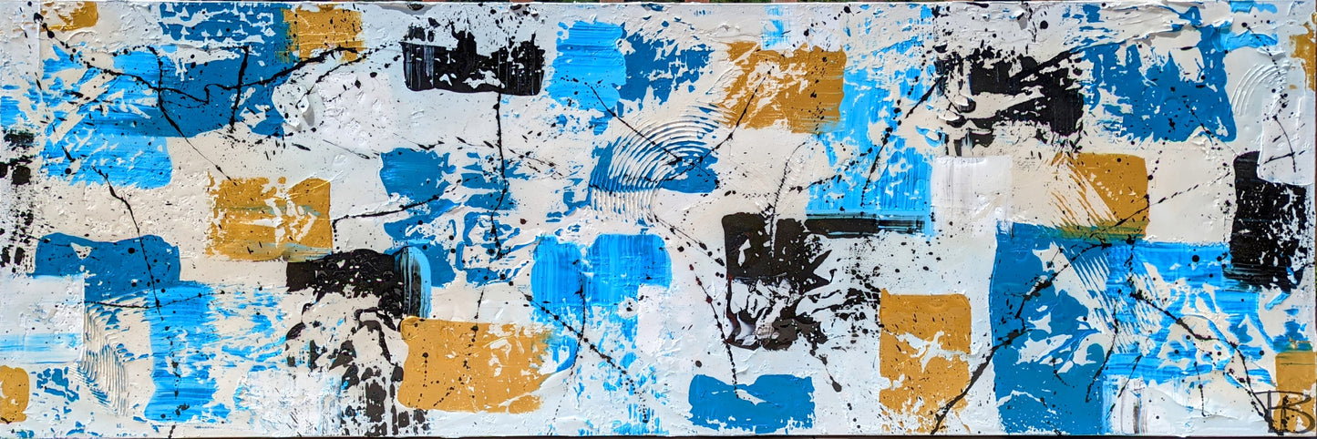 Toile abstraite "Sérénité"