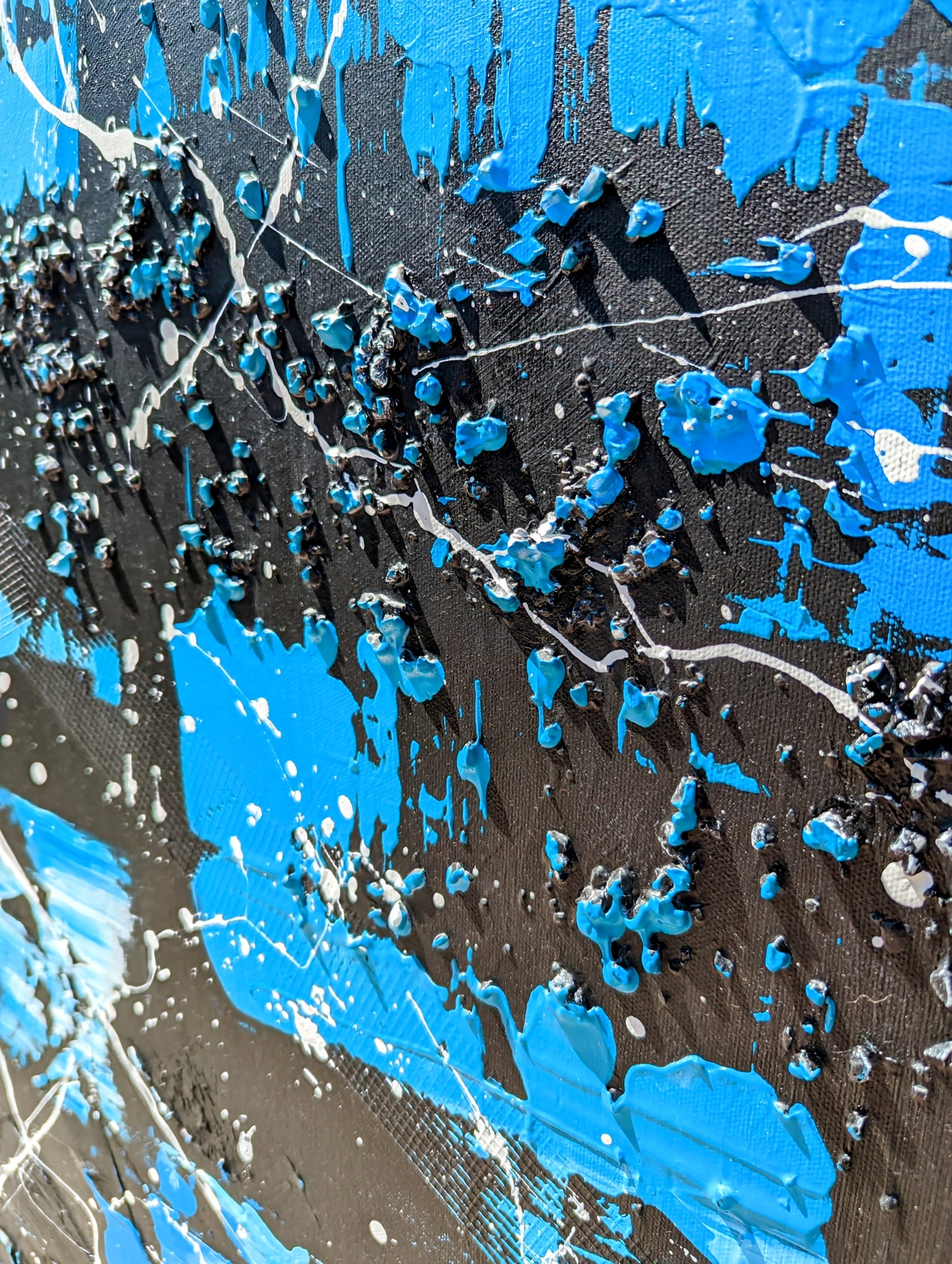 Toile abstraite "Océanique"