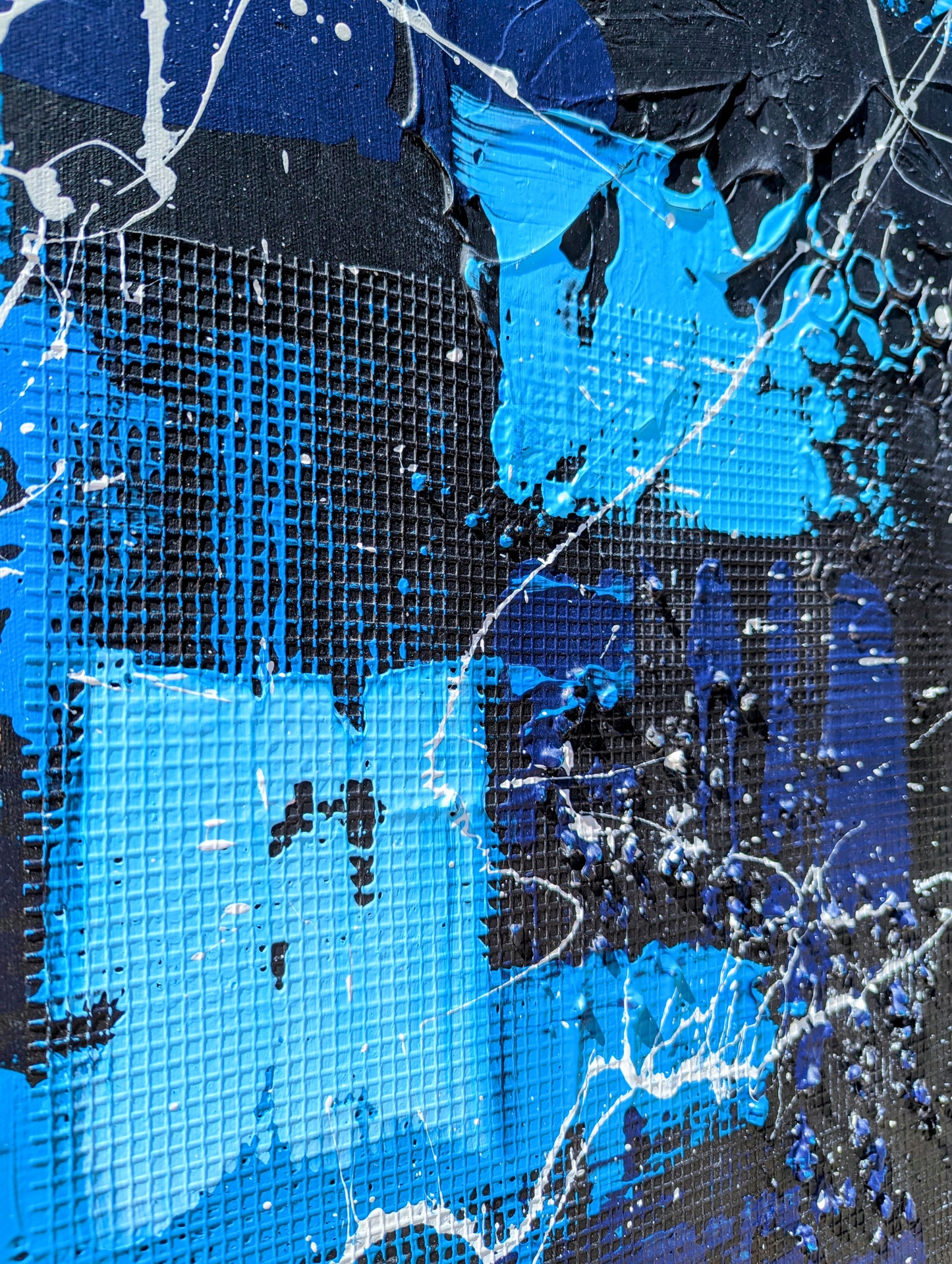 Toile abstraite "Océanique"