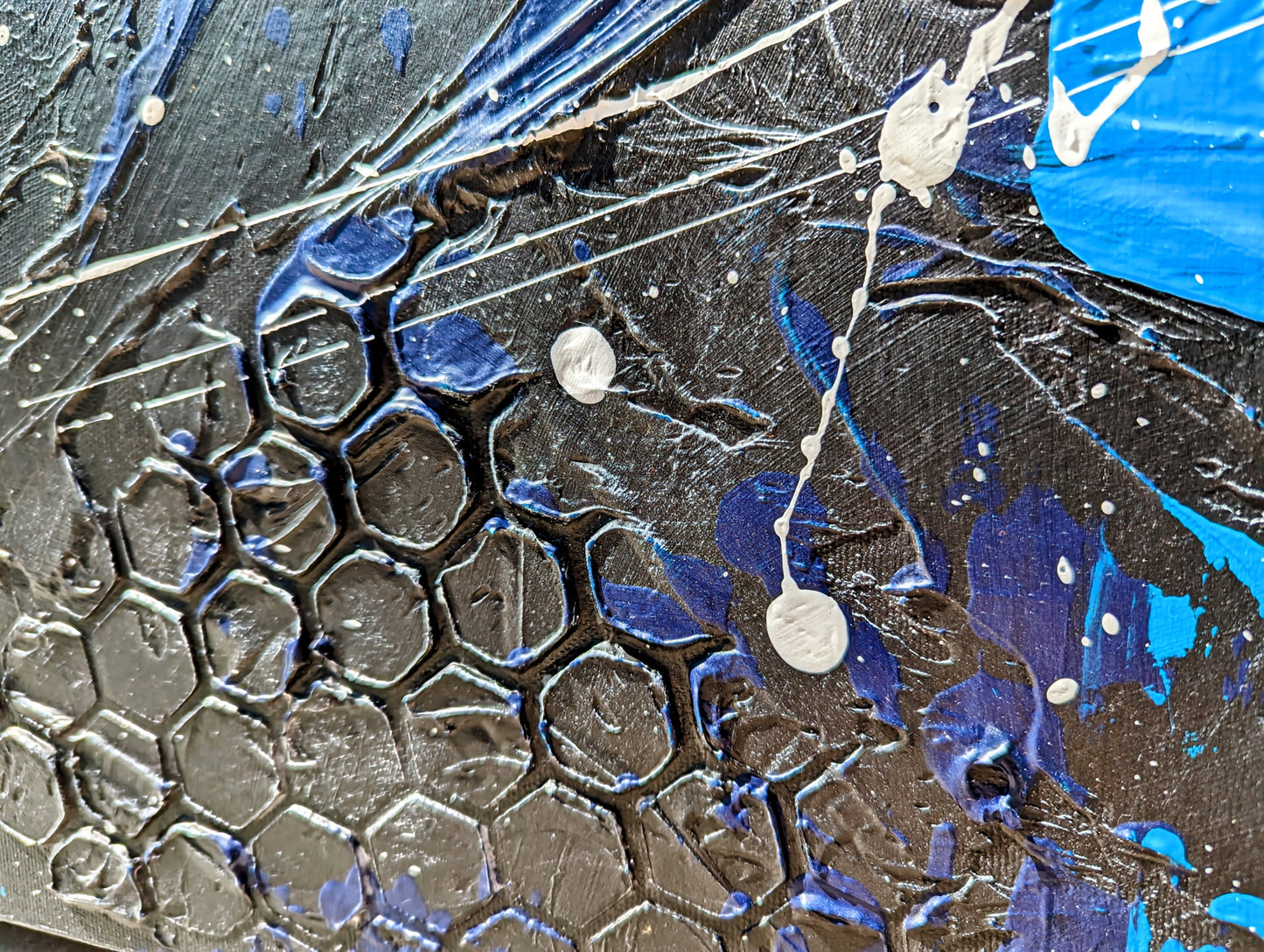 Toile abstraite "Océanique"