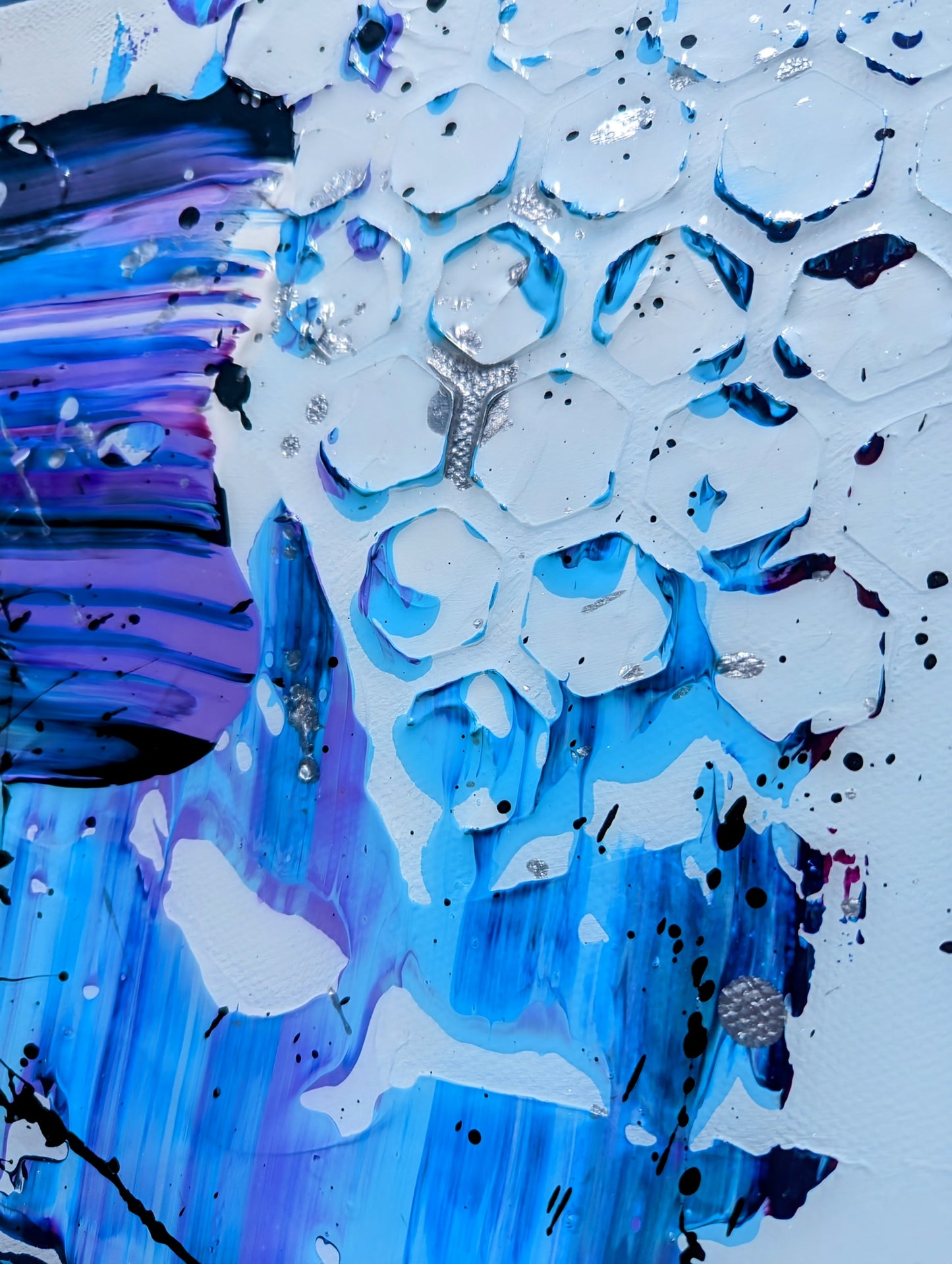 Toile abstraite ''Symbiose''