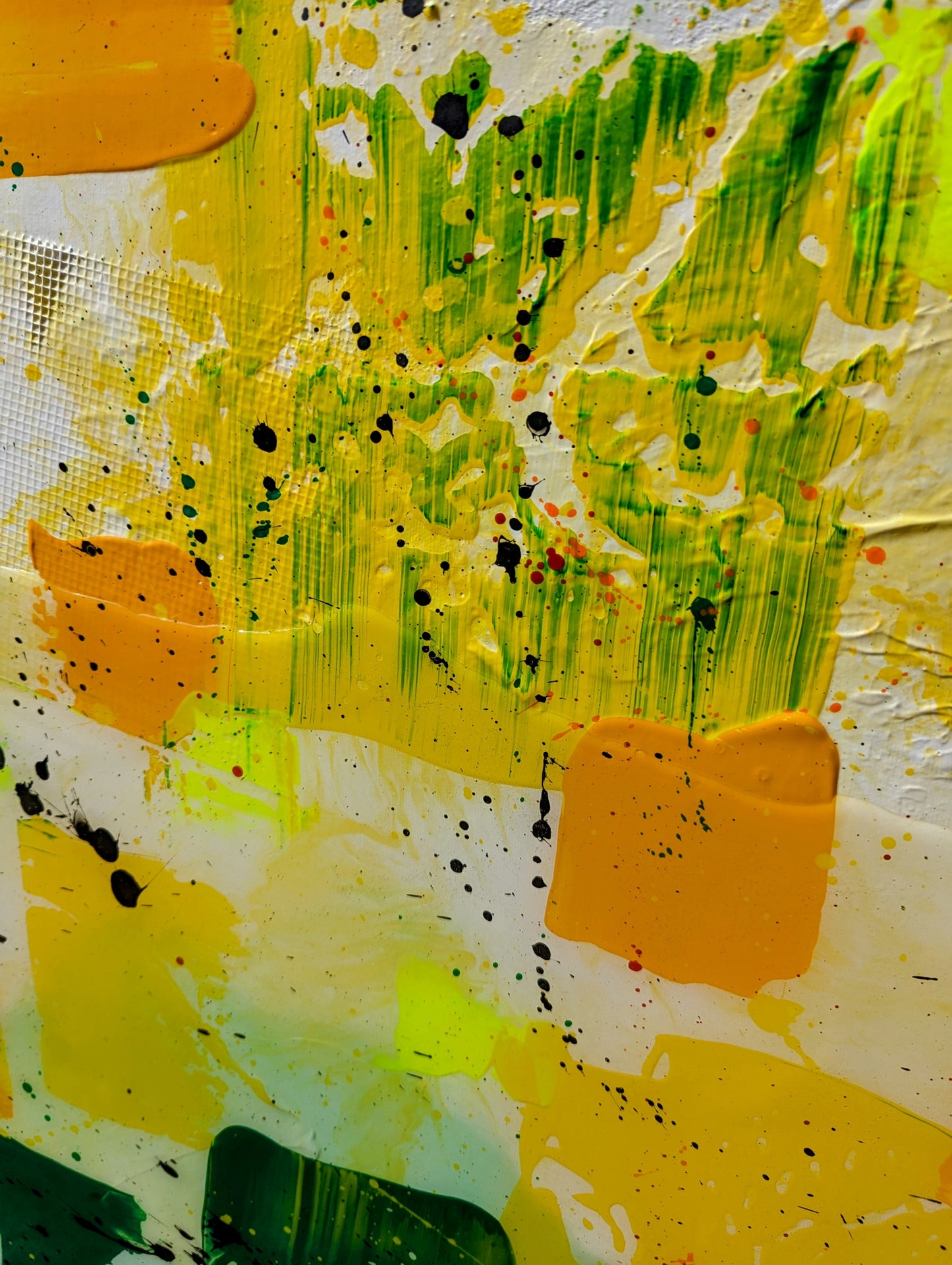 Toile abstraite "Rainbow"