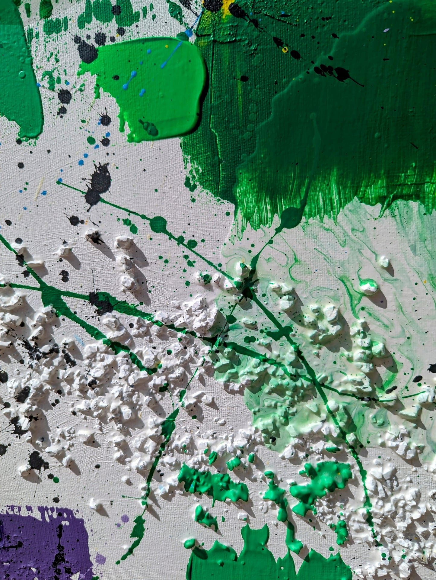 Toile abstraite "Rainbow"