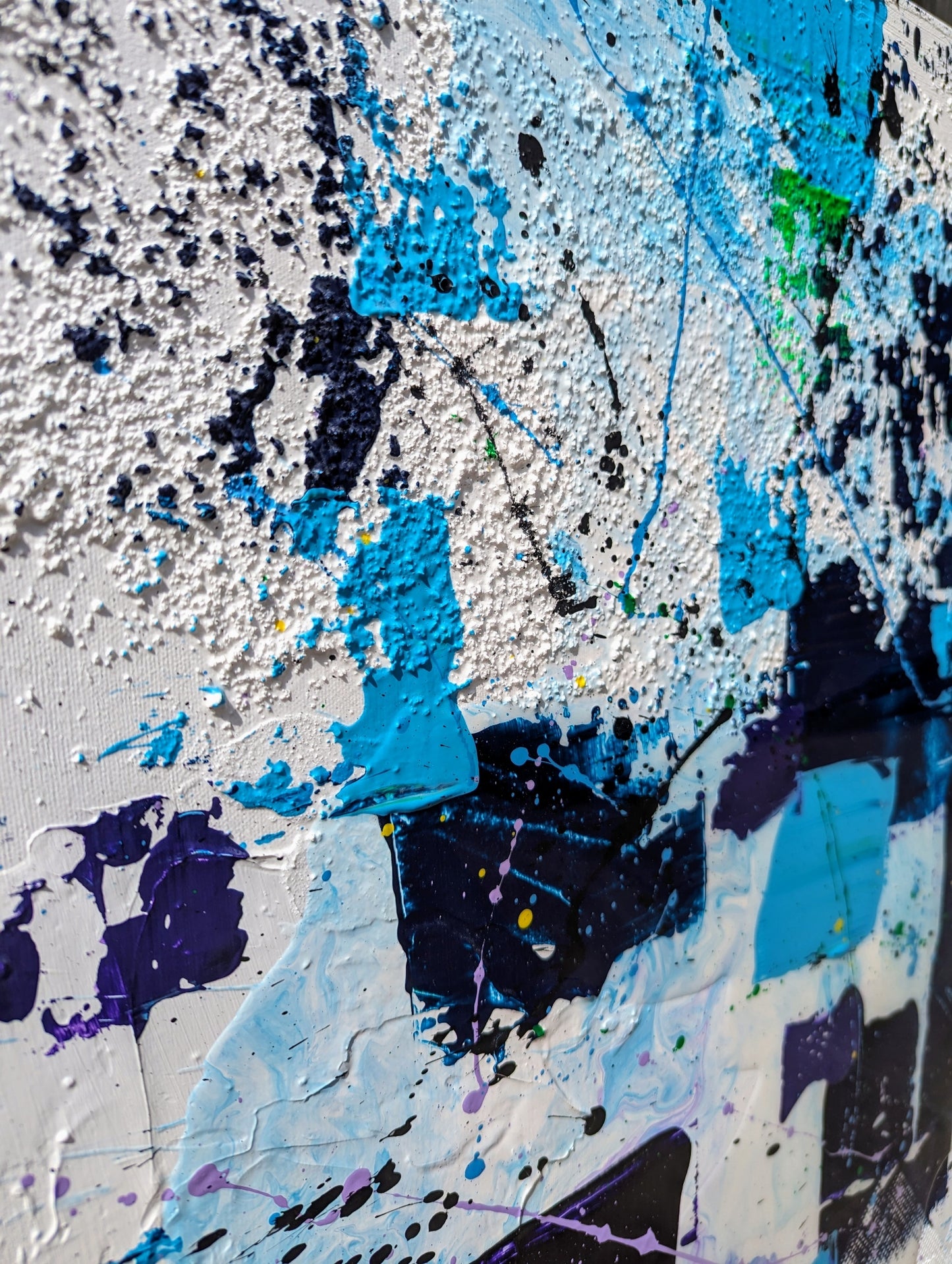 Toile abstraite "Rainbow"