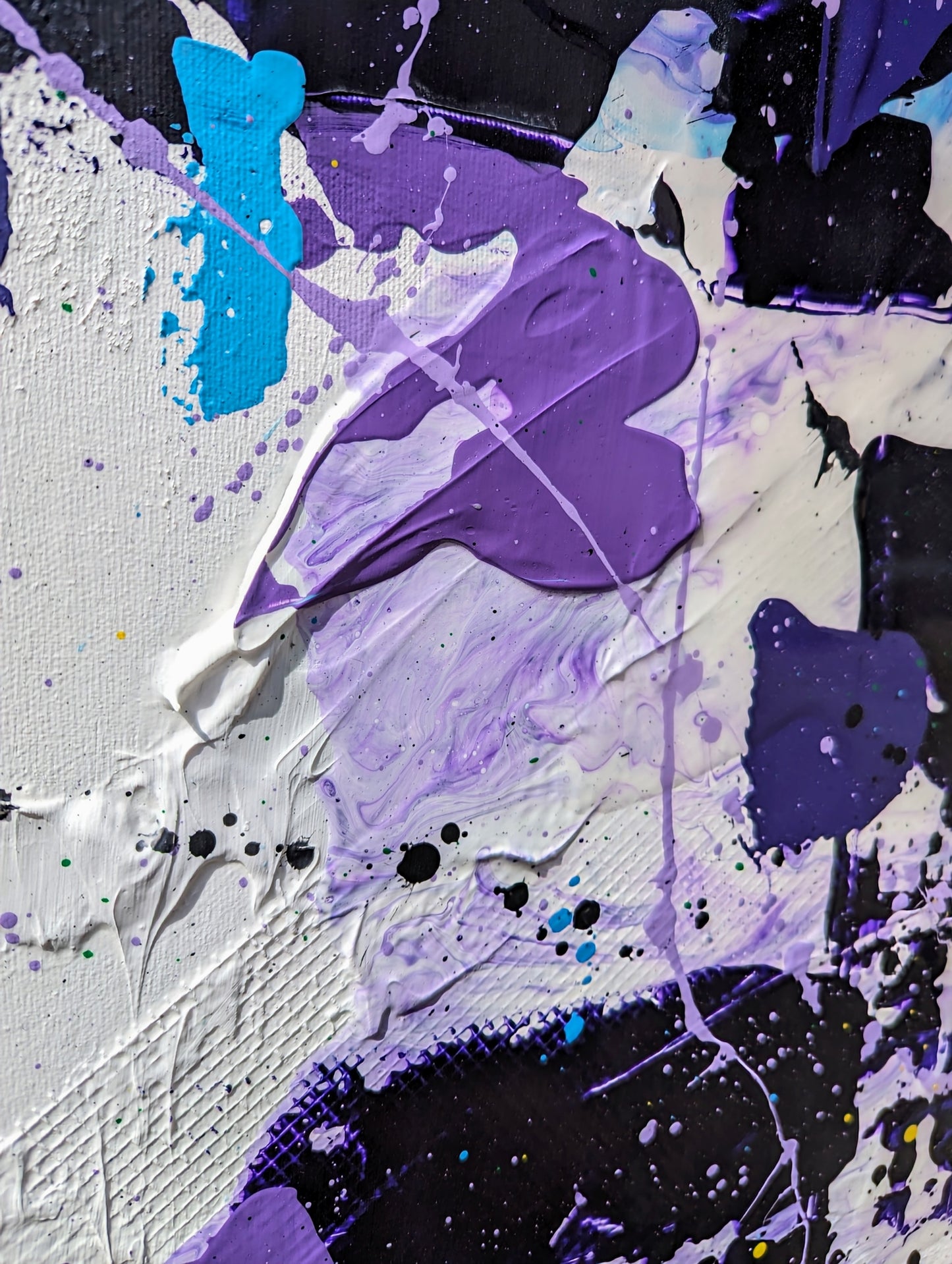 Toile abstraite "Rainbow"
