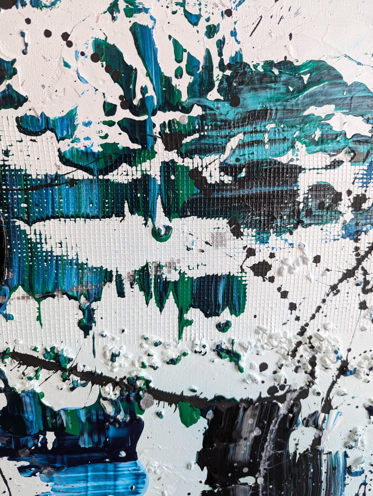 Toile abstraite ''Doux moments'' EN EXPOSITION