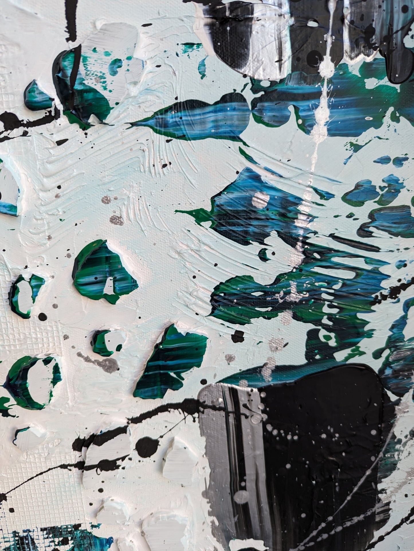 Toile abstraite ''Doux moments'' EN EXPOSITION