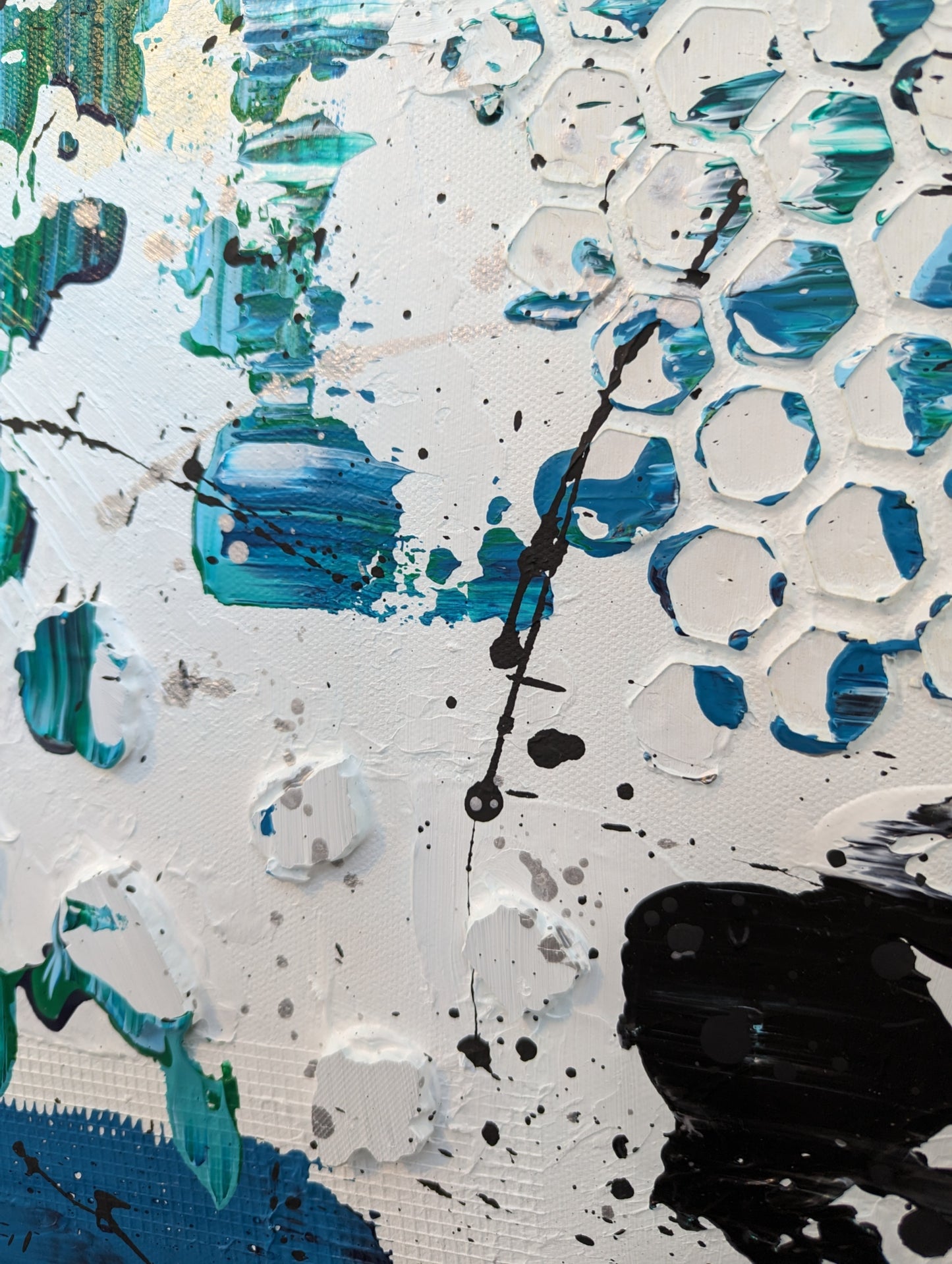 Toile abstraite ''Doux moments'' EN EXPOSITION