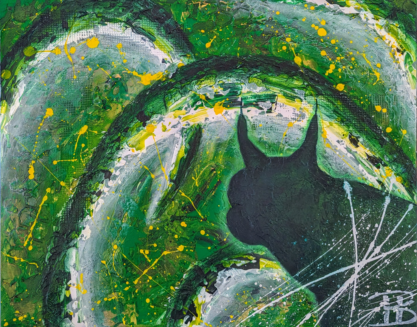 Toile abstraite ''L'écoute de l'instinct''