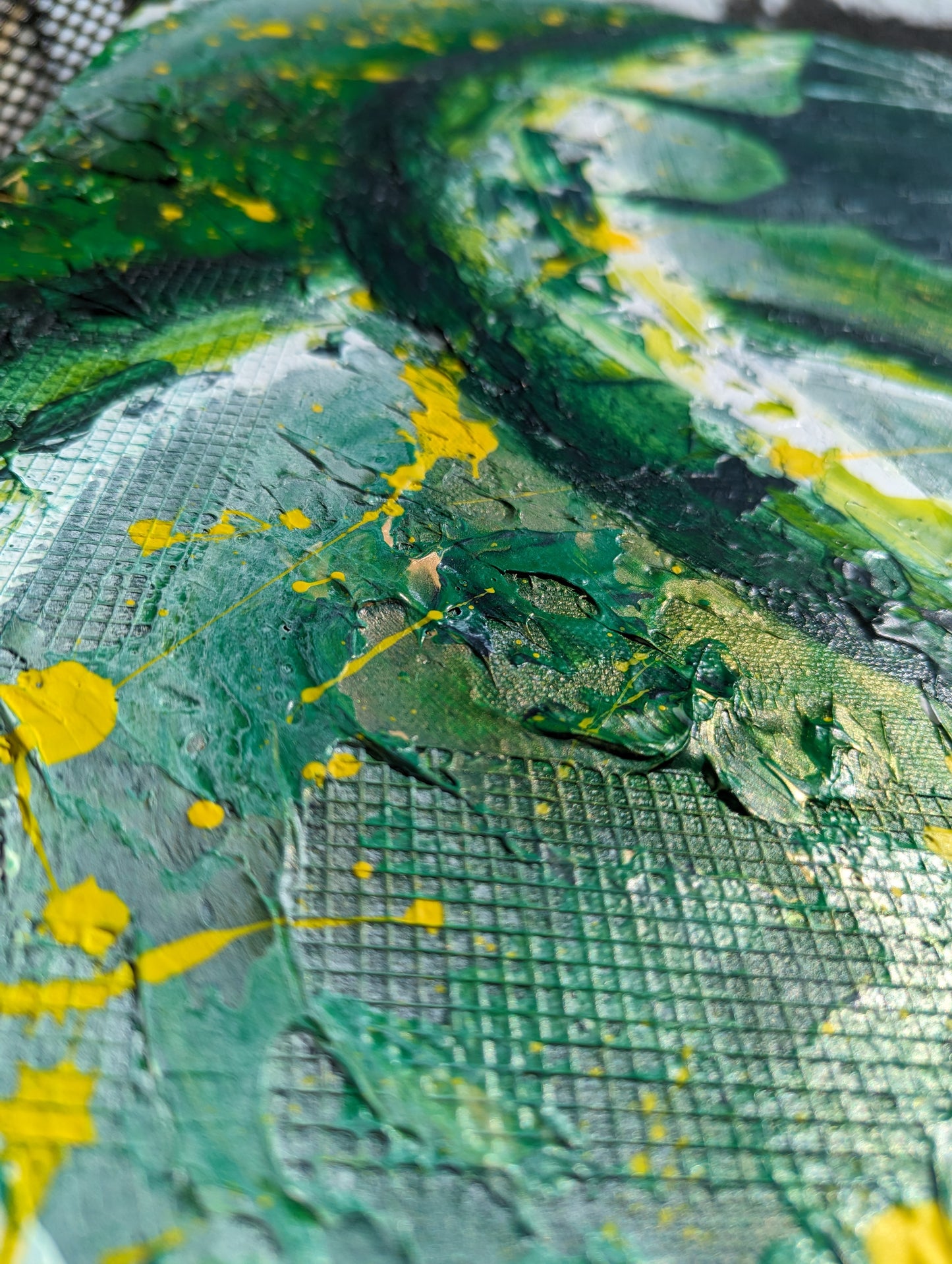 Toile abstraite ''L'écoute de l'instinct''