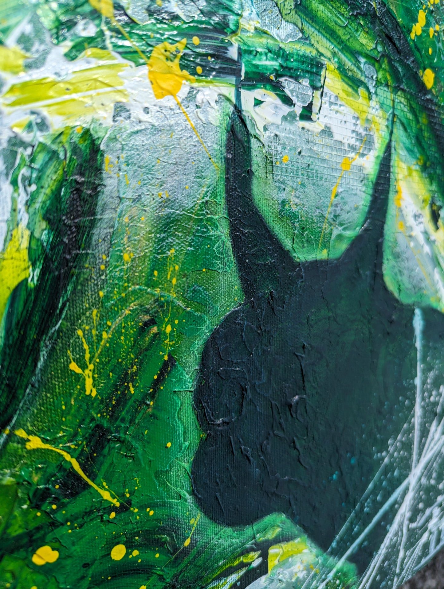 Toile abstraite ''L'écoute de l'instinct''
