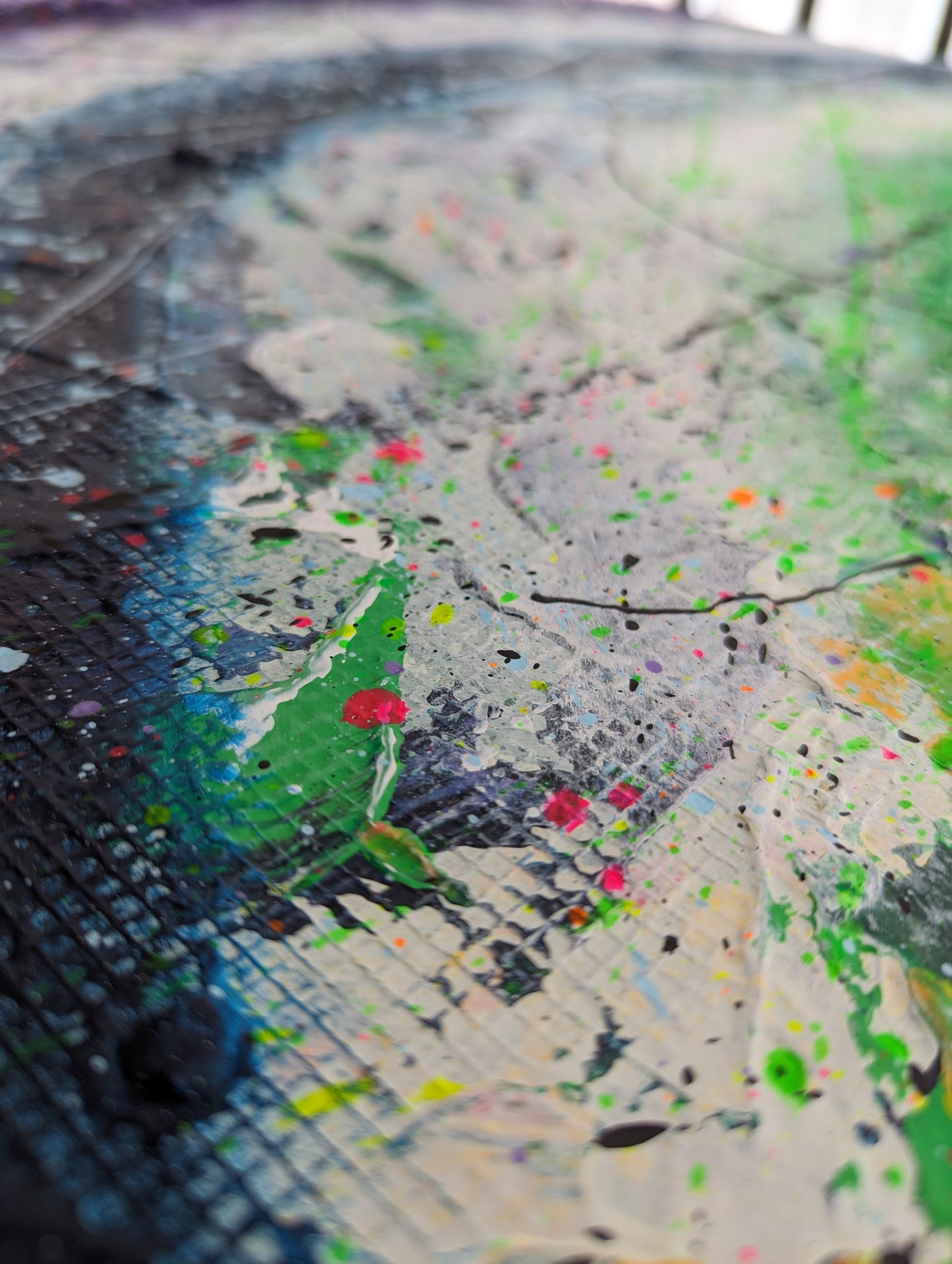 Toile abstraite ''Résonance des couleurs''