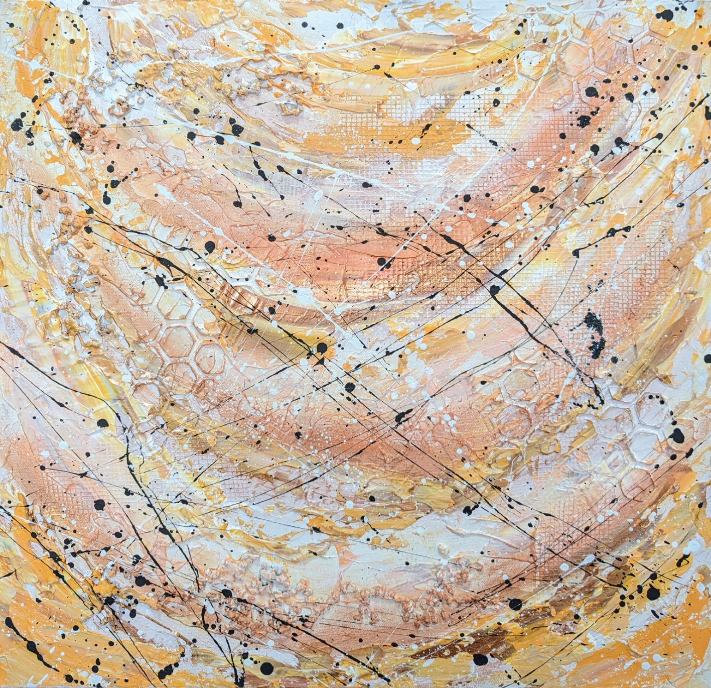 Toile abstraite ''Force intérieur''
