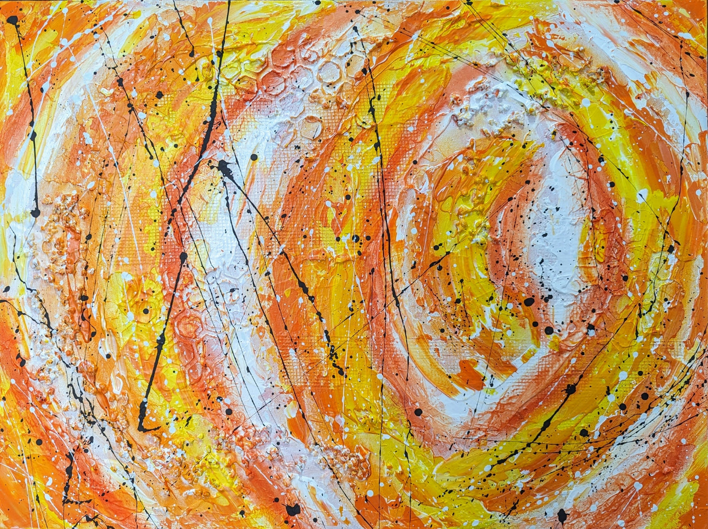 Toile abstraite ''Éclats de vie''
