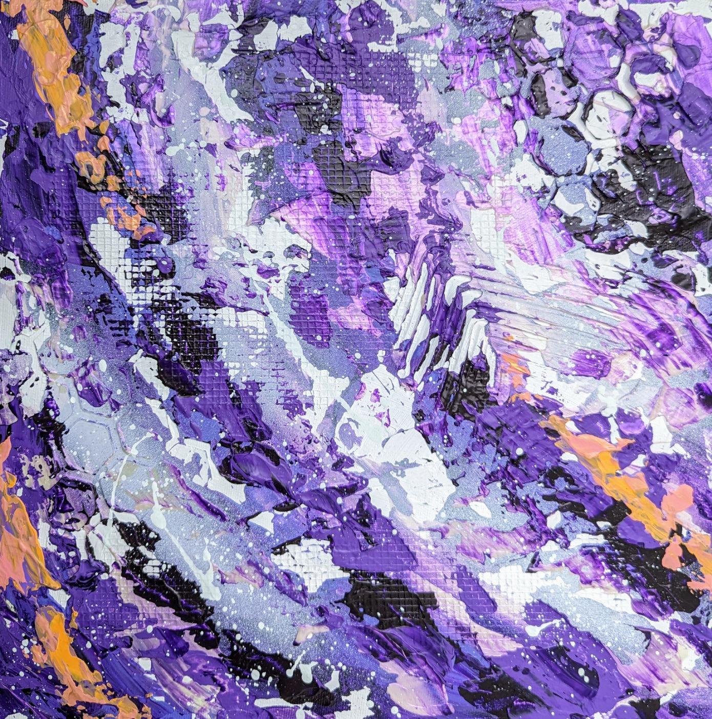 Toile abstraite ''Détermination''