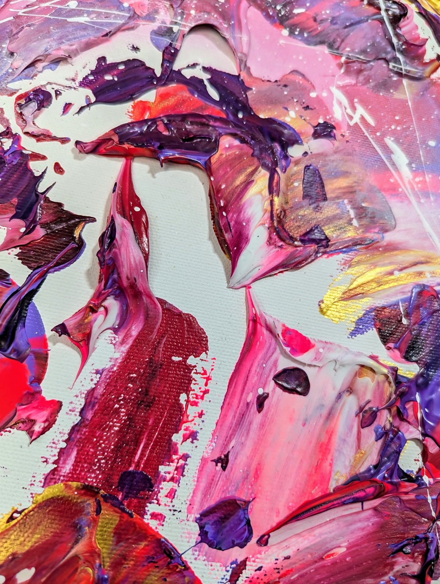 Toile abstraite ''Aphrodisiaque'' EN EXPOSITION