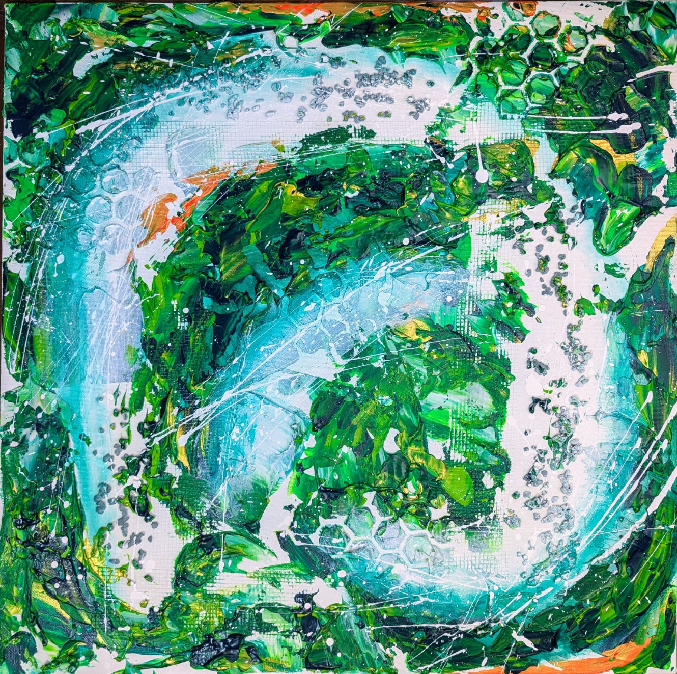 Toile abstraite '' Aventurière''