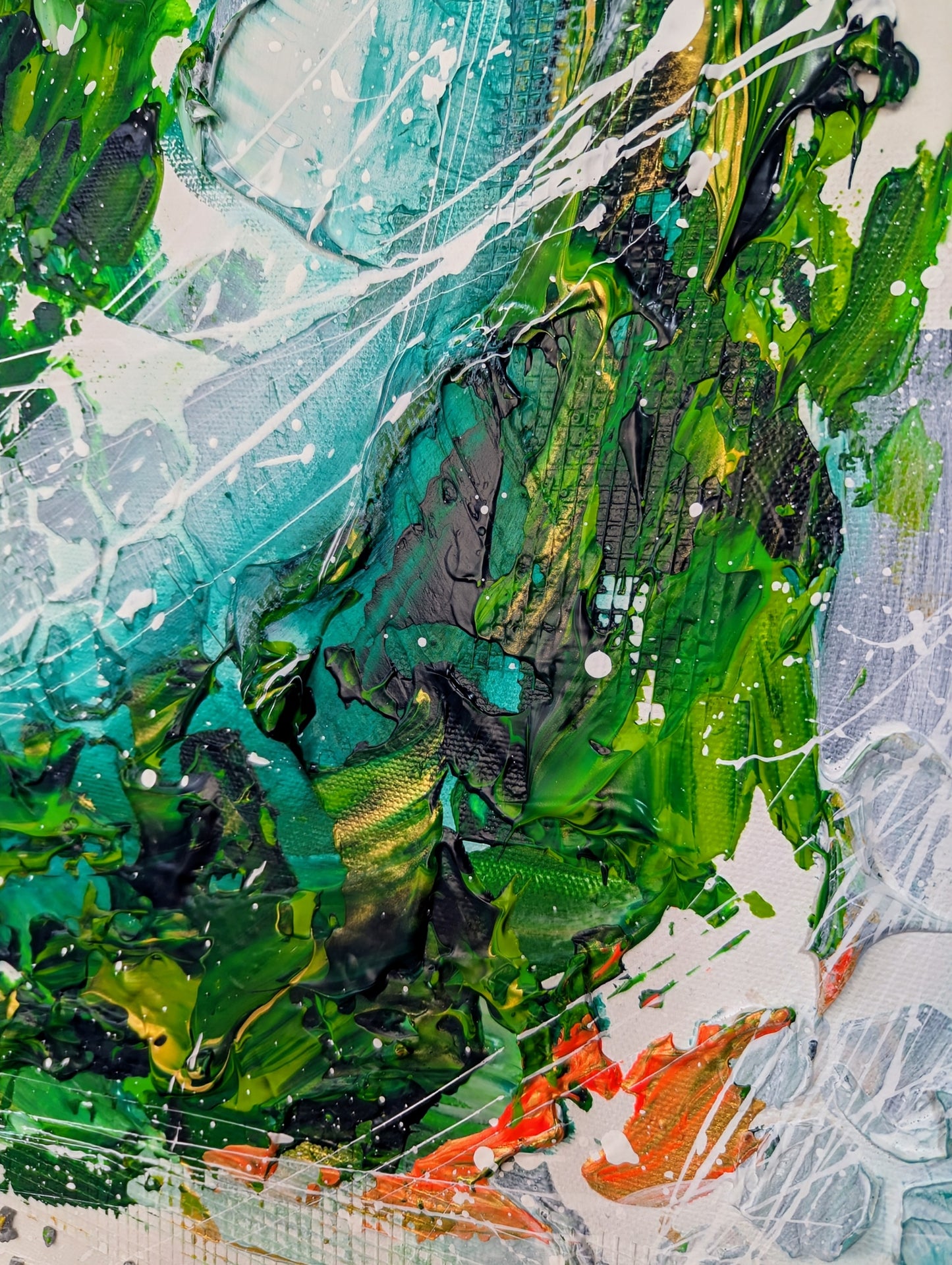 Toile abstraite '' Aventurière''