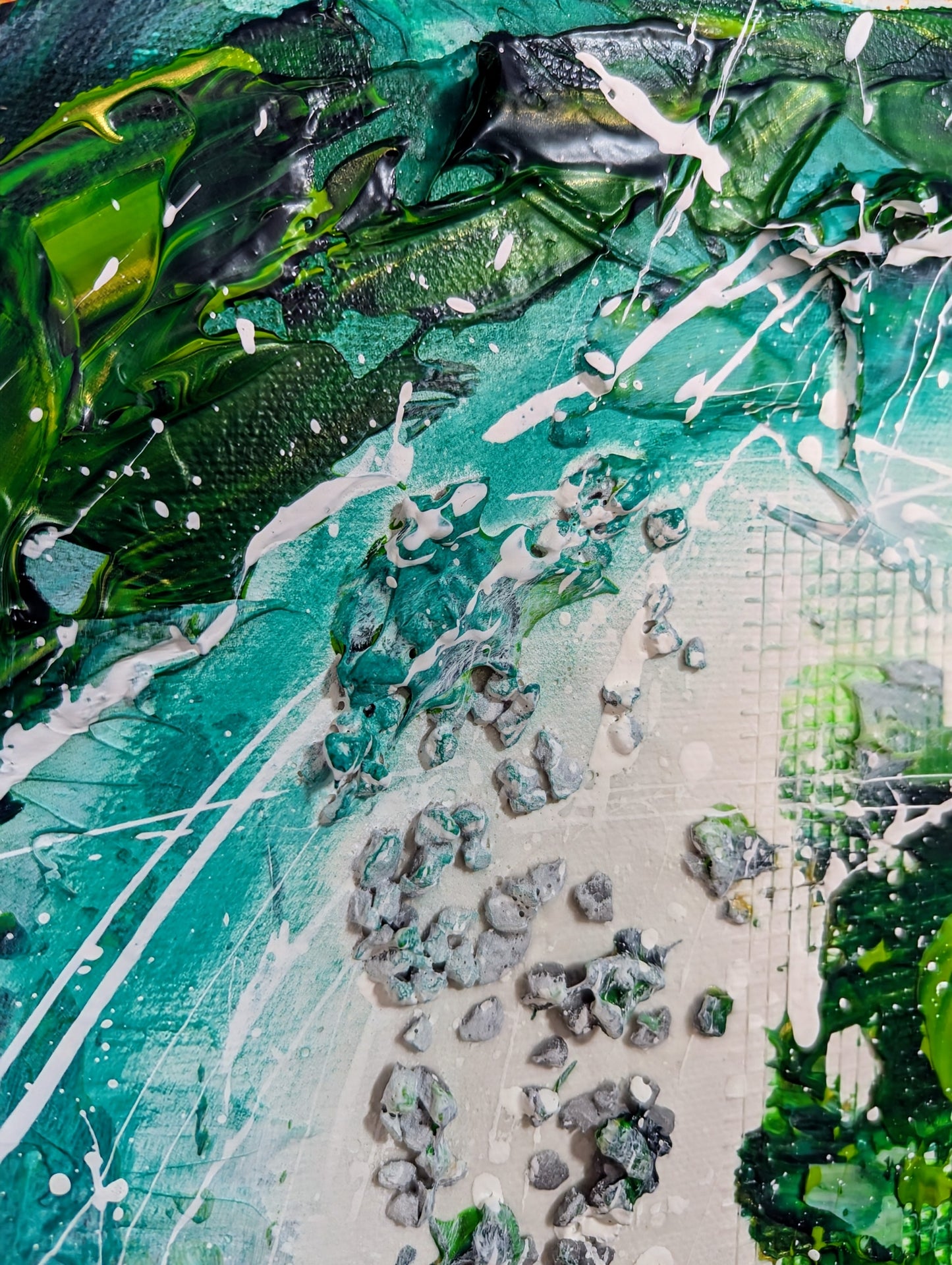 Toile abstraite '' Aventurière''