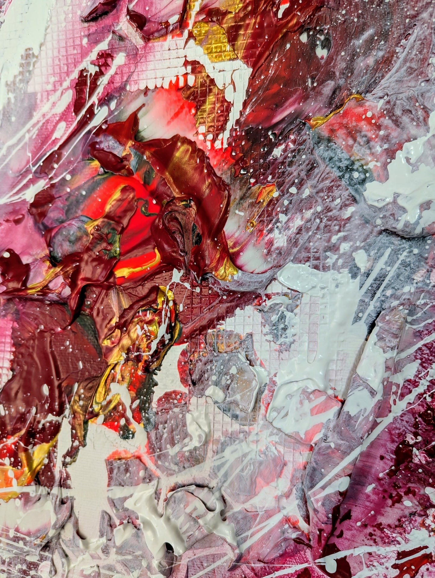 Toile abstraite '' Passion''