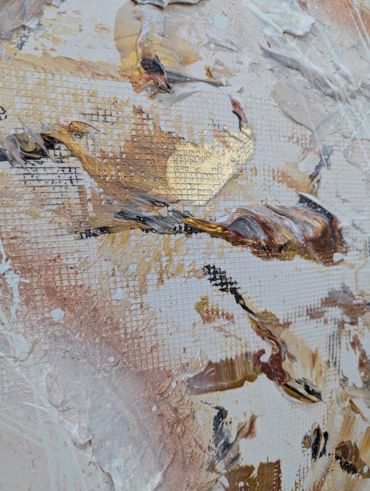 Toile abstraite ''L'élégance d'une rose''