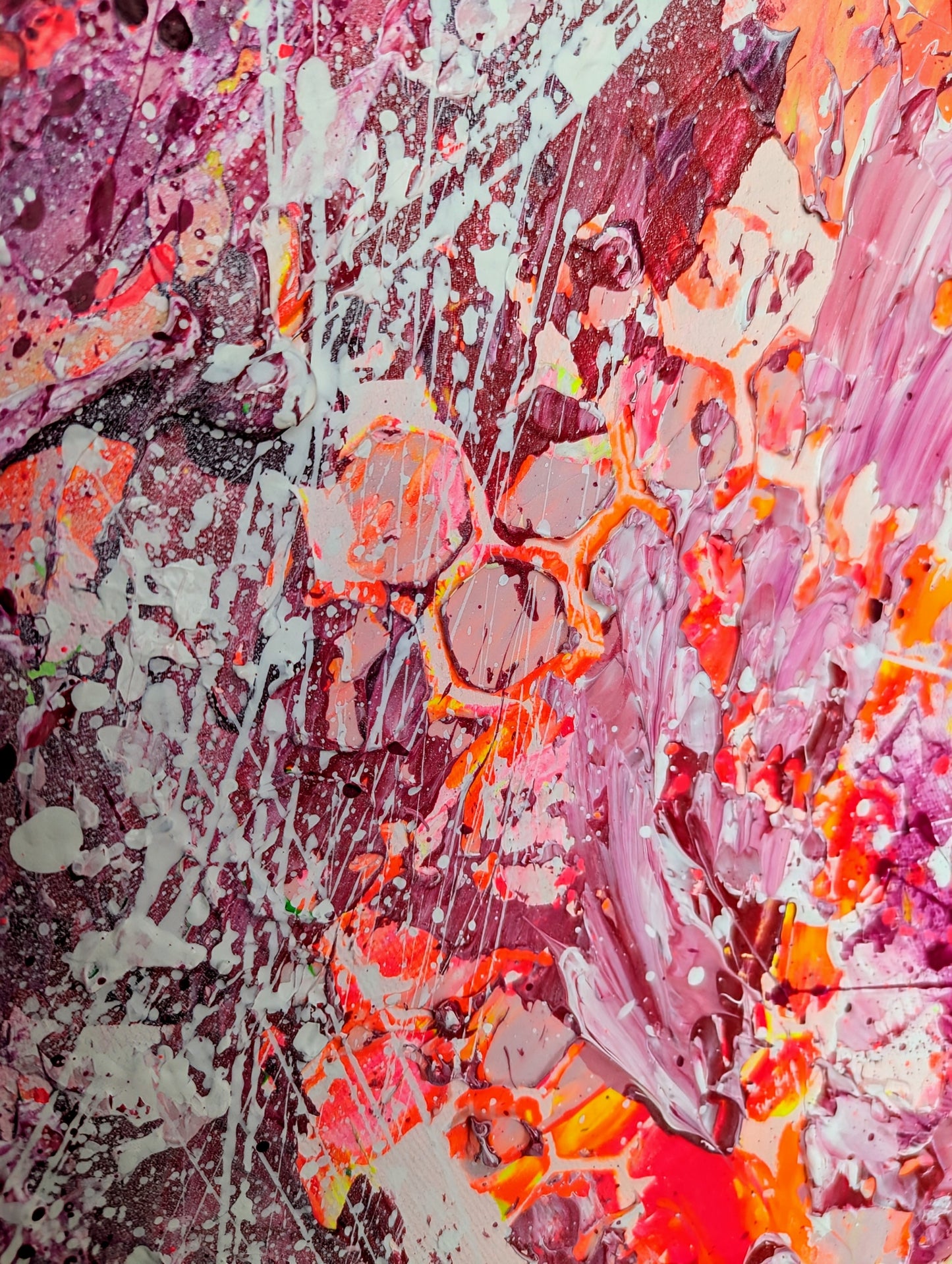 Toile abstraite ''Lollipop''