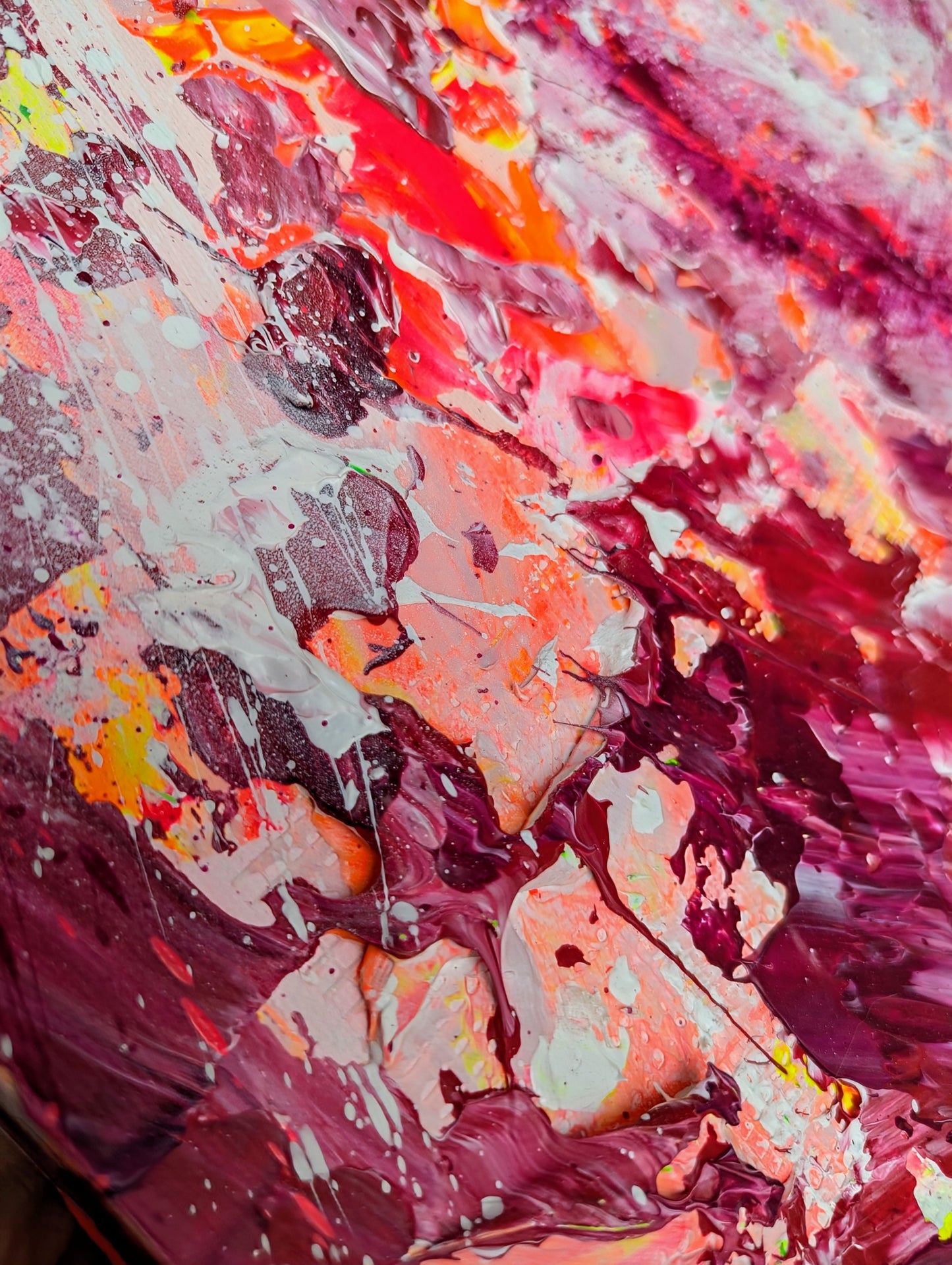 Toile abstraite ''Lollipop''