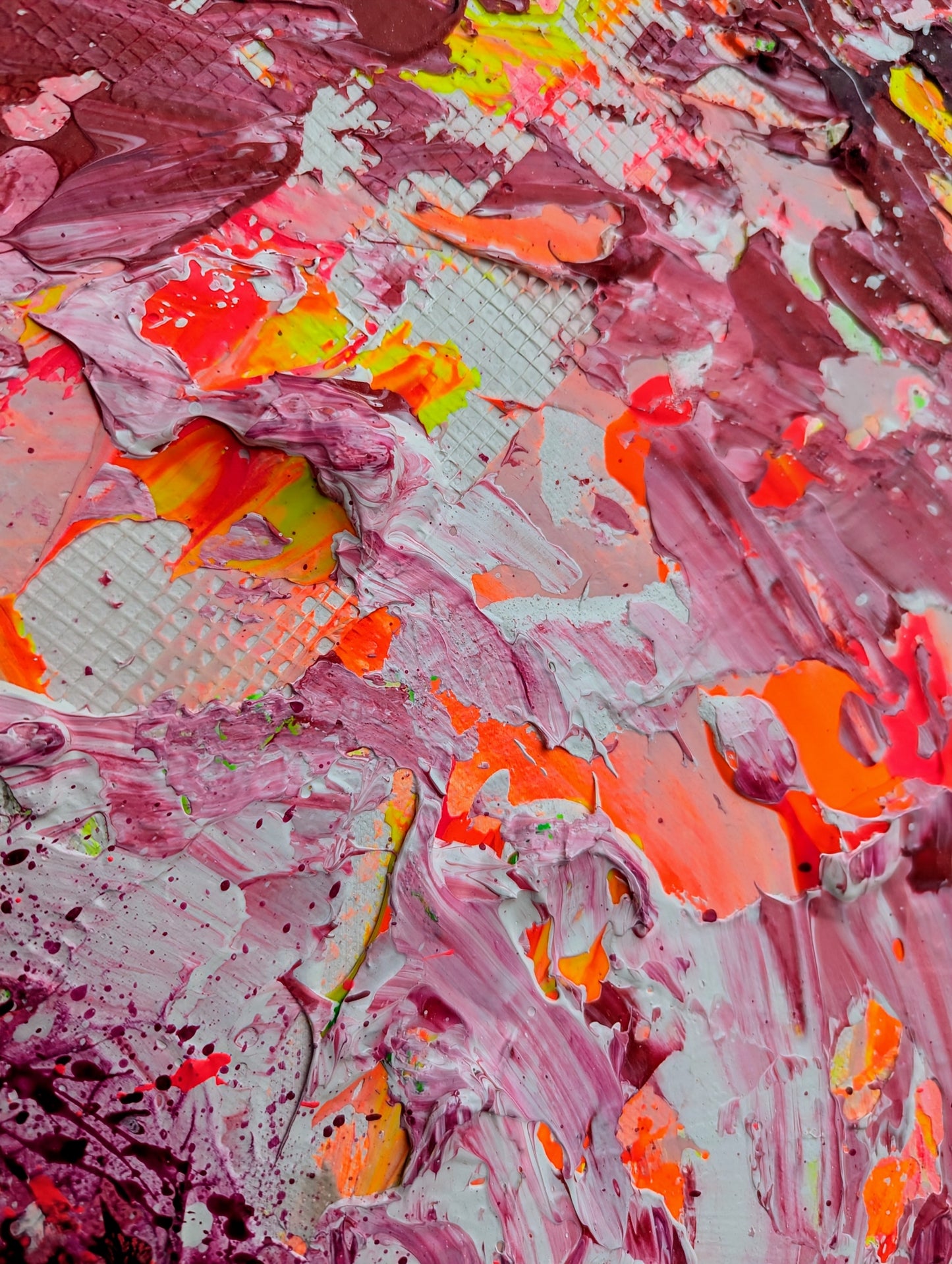 Toile abstraite ''Lollipop''