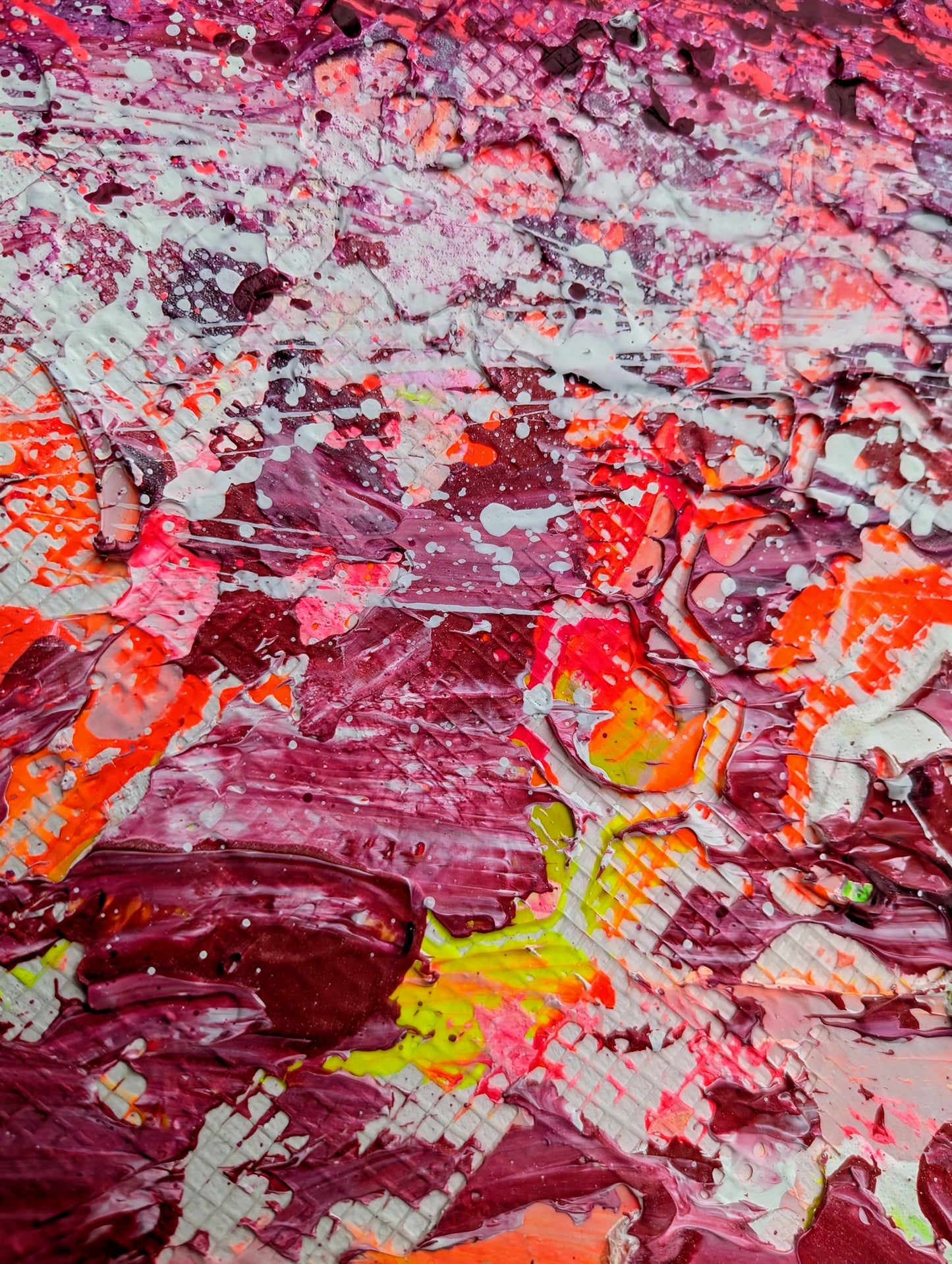 Toile abstraite ''Lollipop''