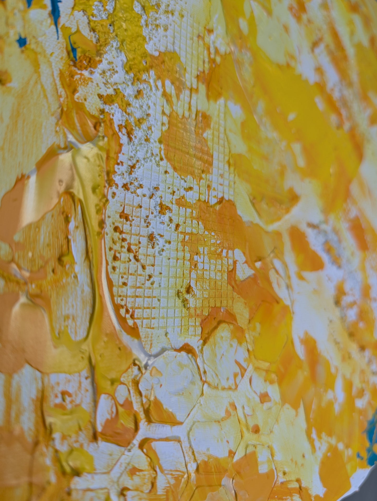Toile abstraite ''Enfin le soleil''