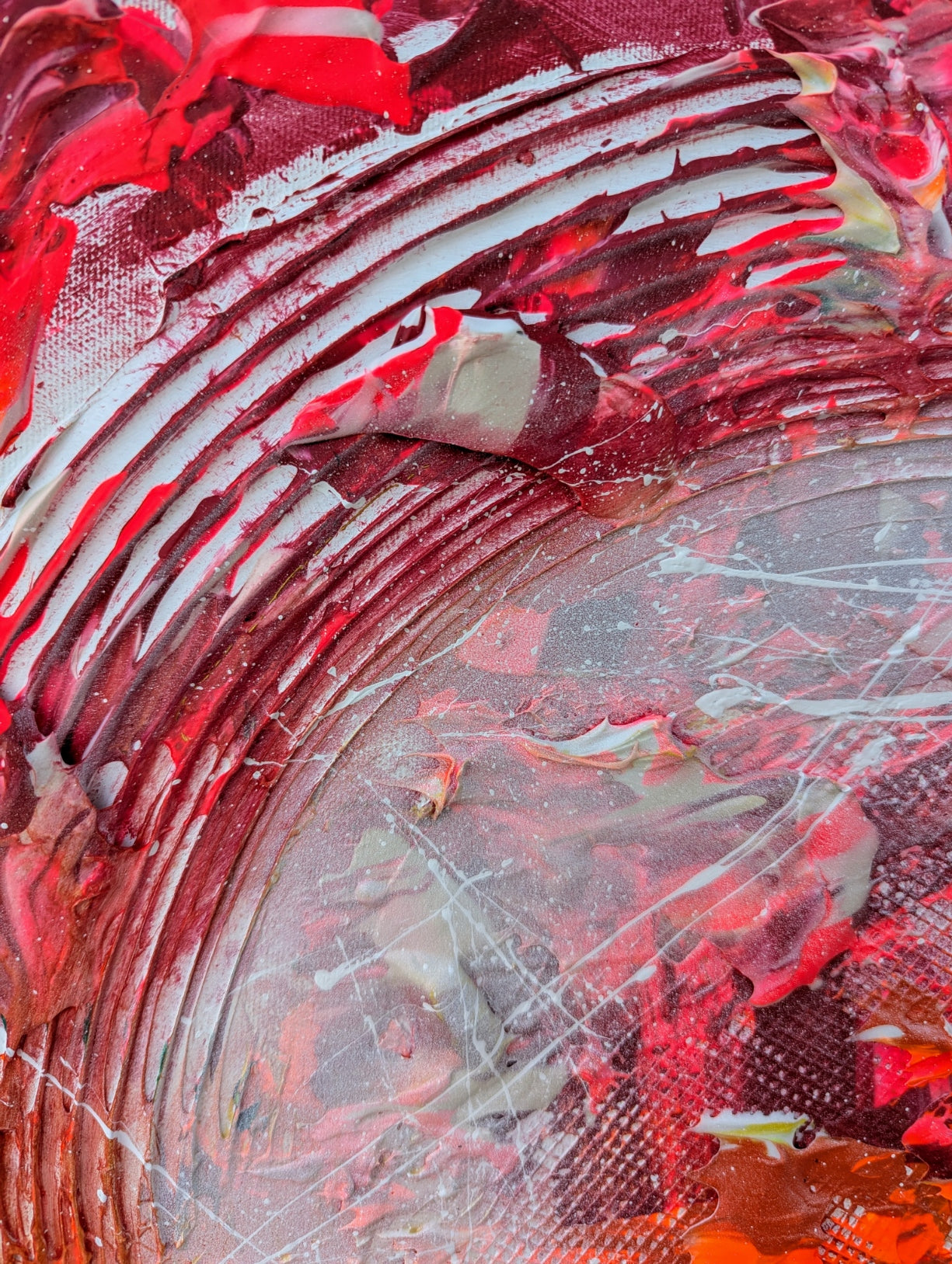 Toile abstraite ''Vers l'infini et plus loin encore''