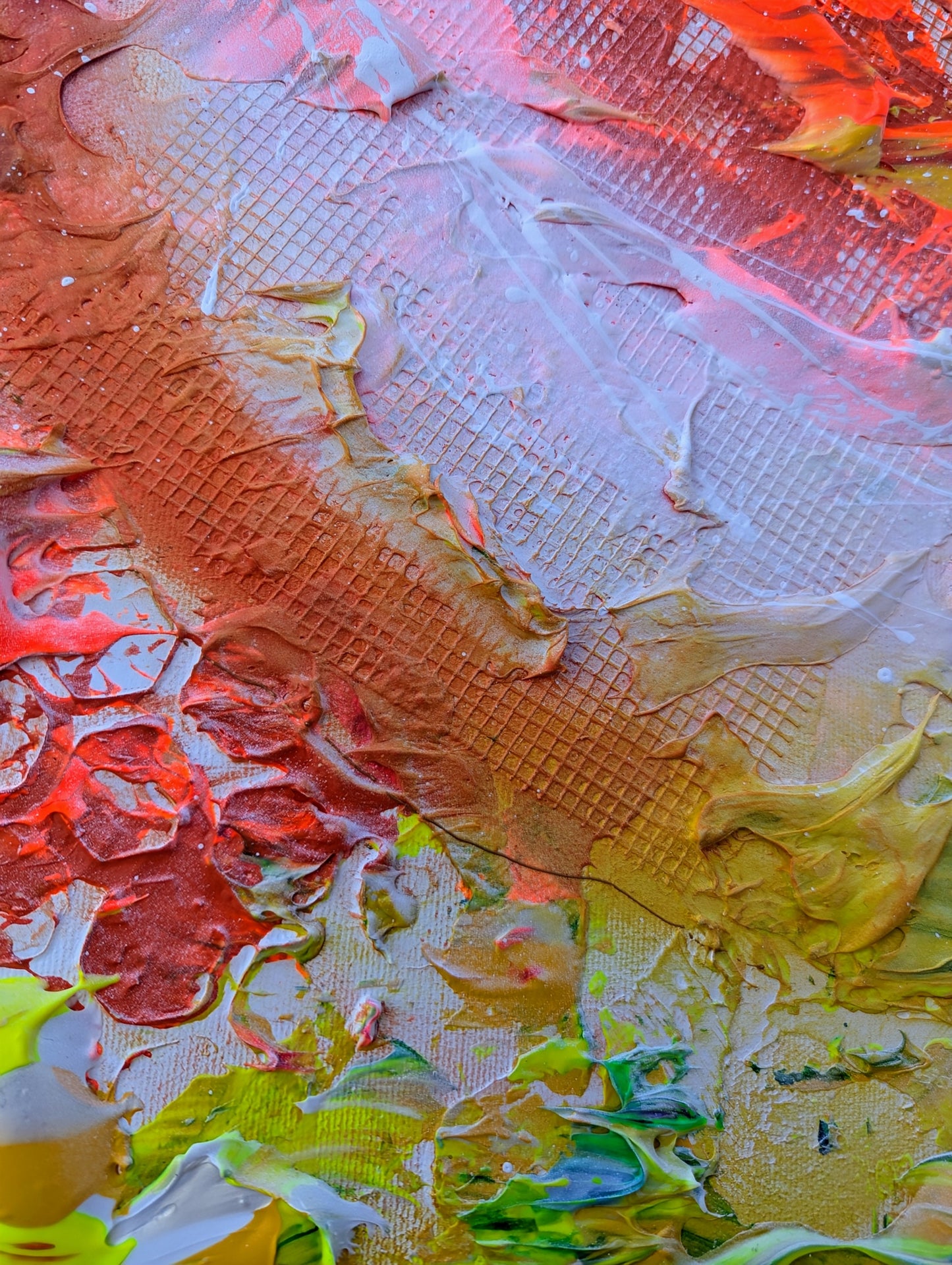 Toile abstraite ''Vers l'infini et plus loin encore''