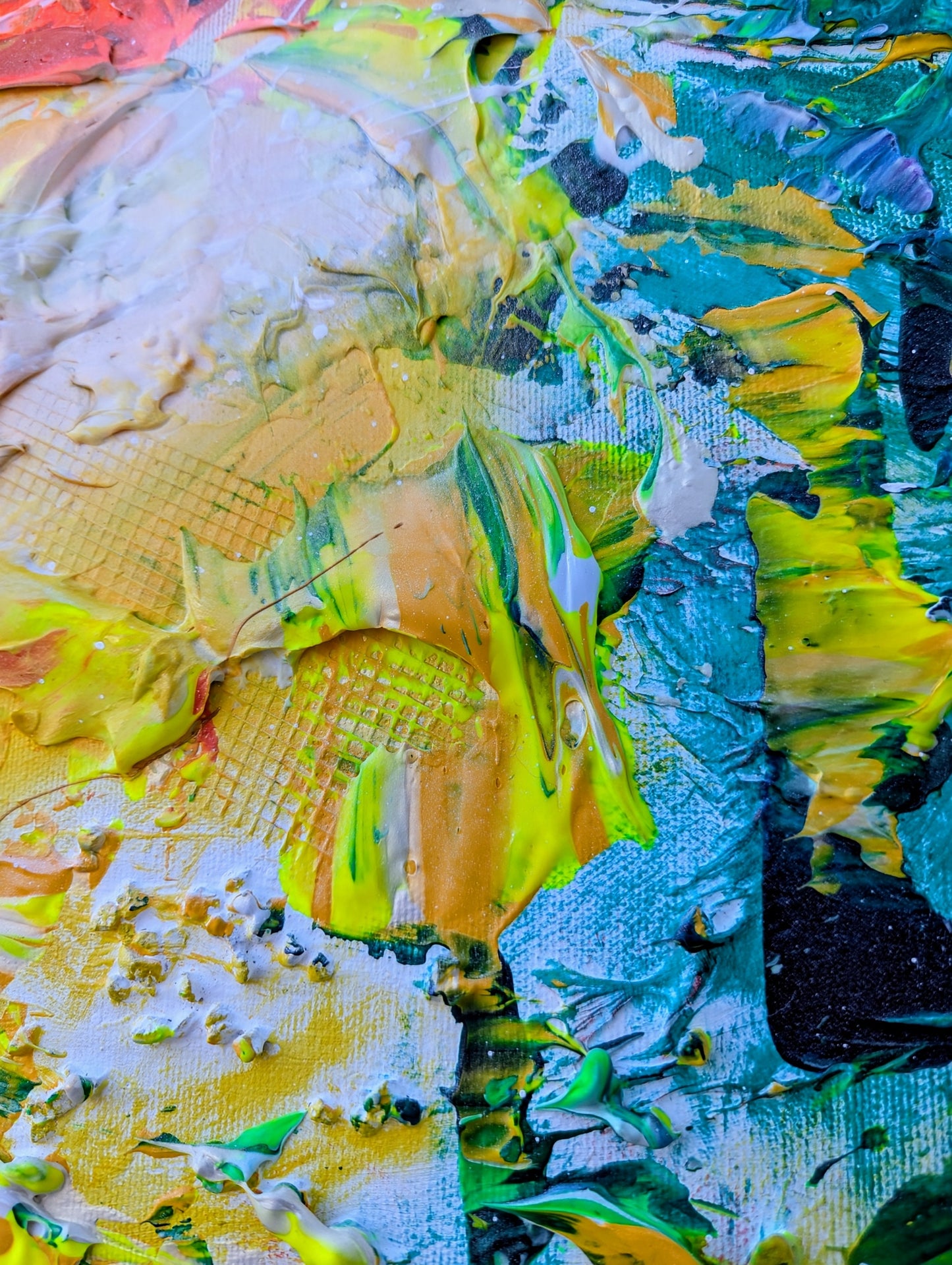 Toile abstraite ''Vers l'infini et plus loin encore''