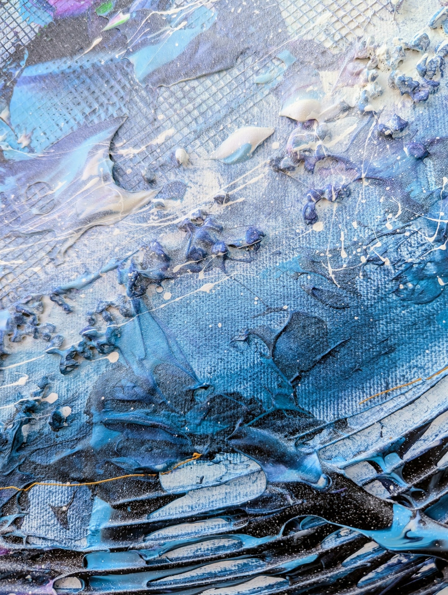 Toile abstraite ''Vers l'infini et plus loin encore''