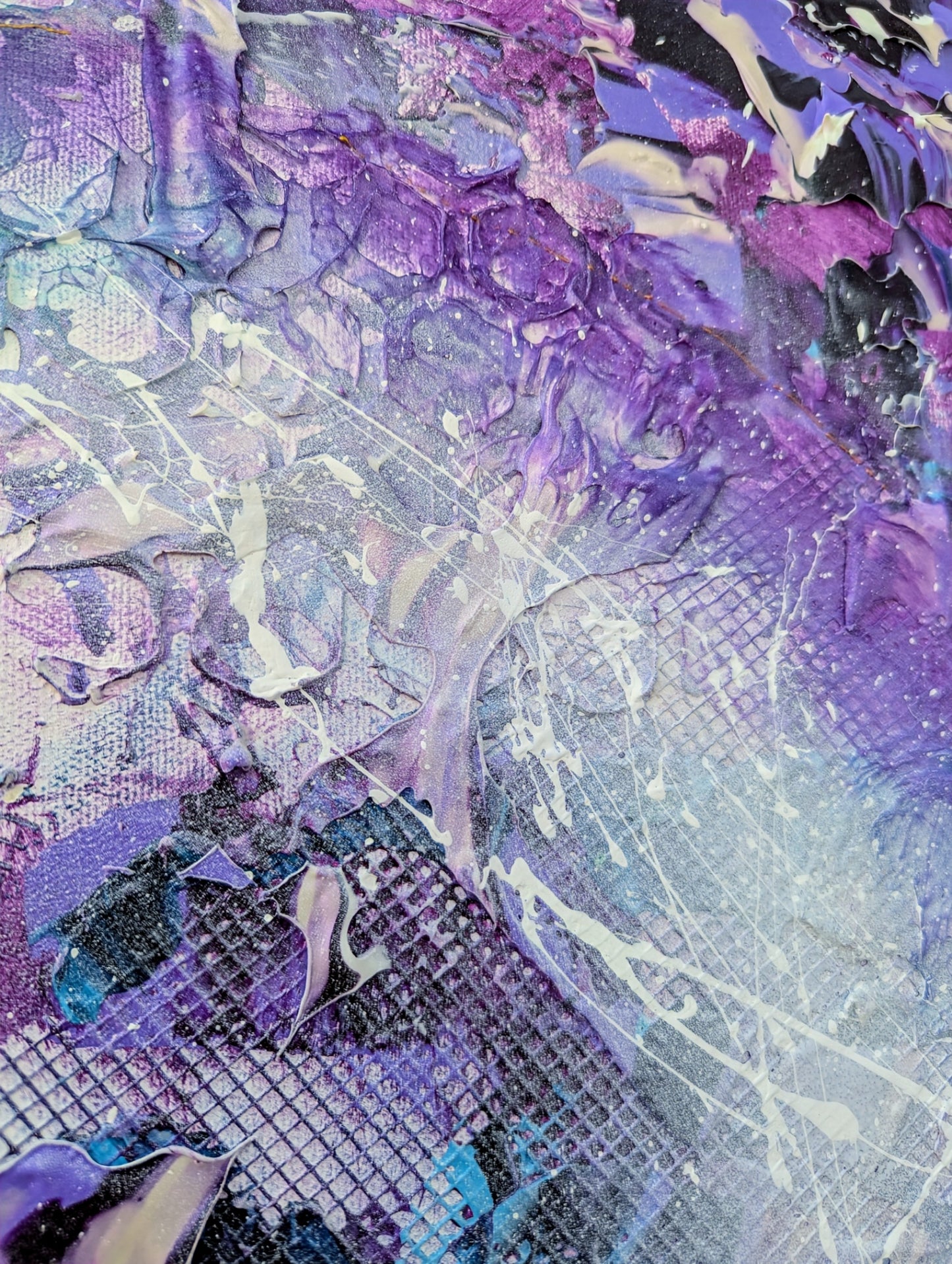 Toile abstraite ''Vers l'infini et plus loin encore''
