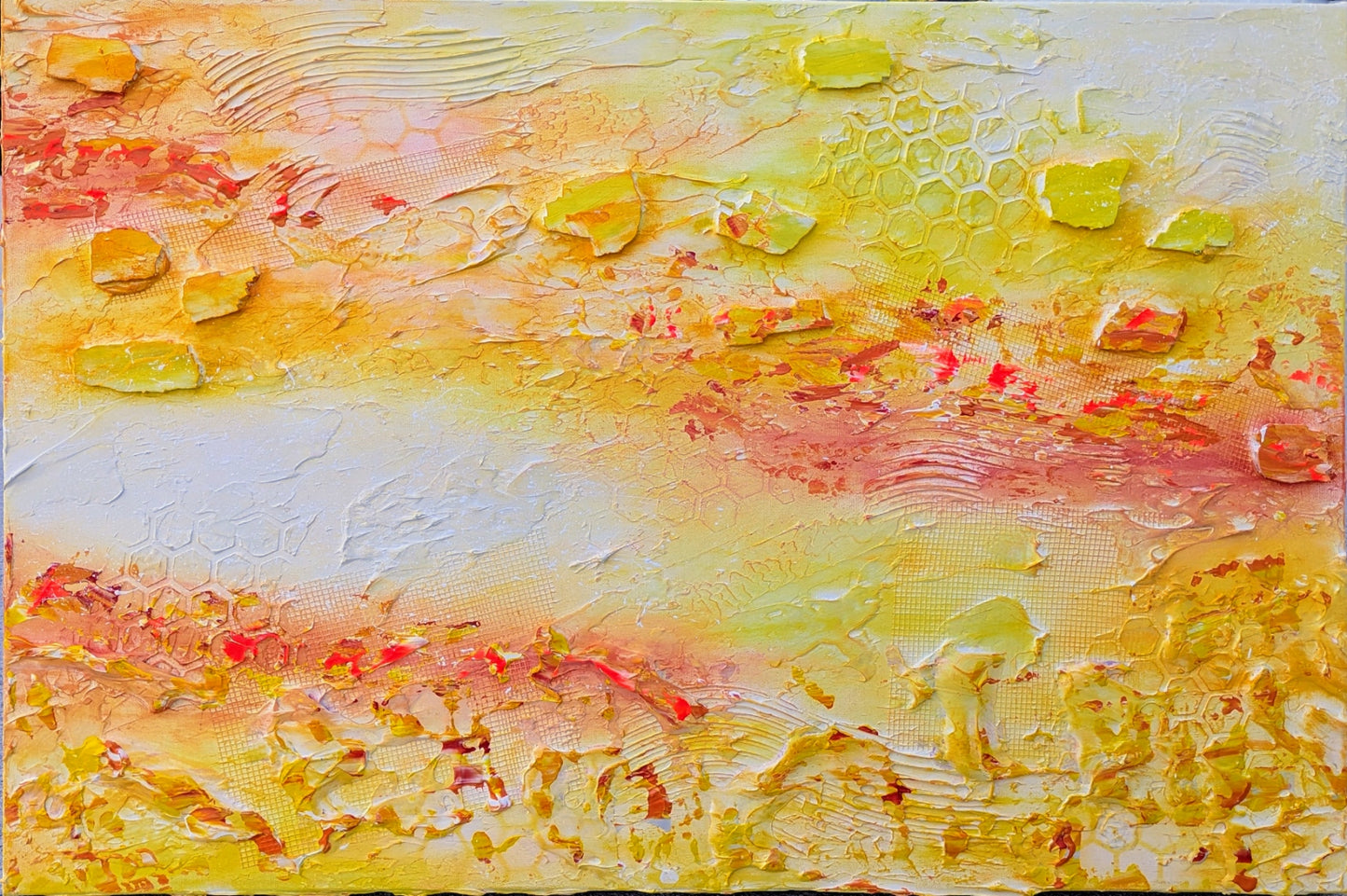 Toile abstraite ''Les beautés du soleil''