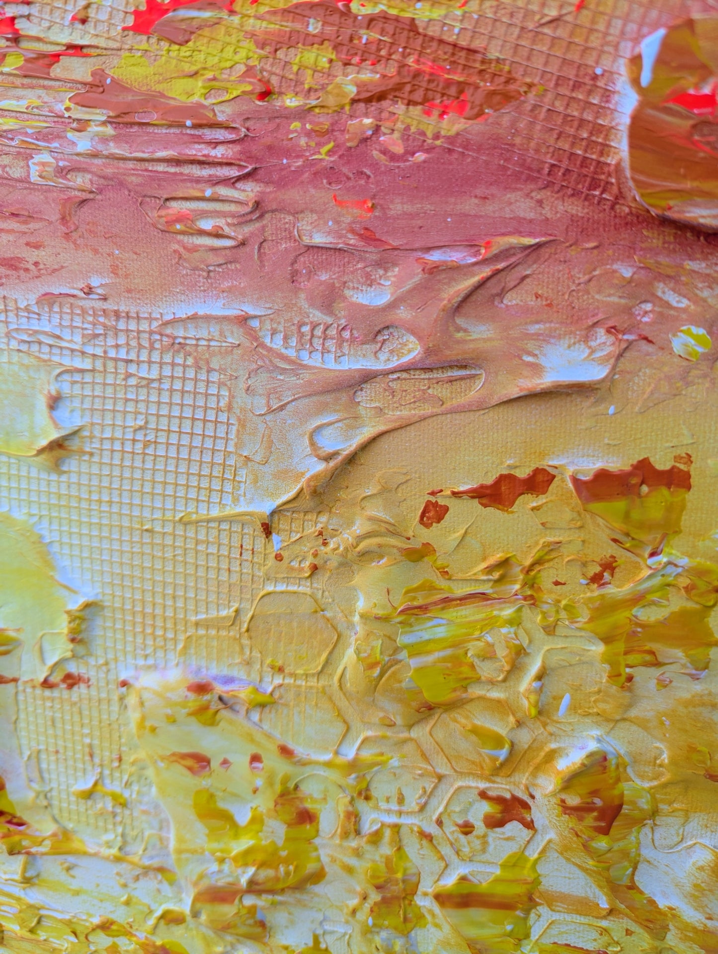 Toile abstraite ''Les beautés du soleil''