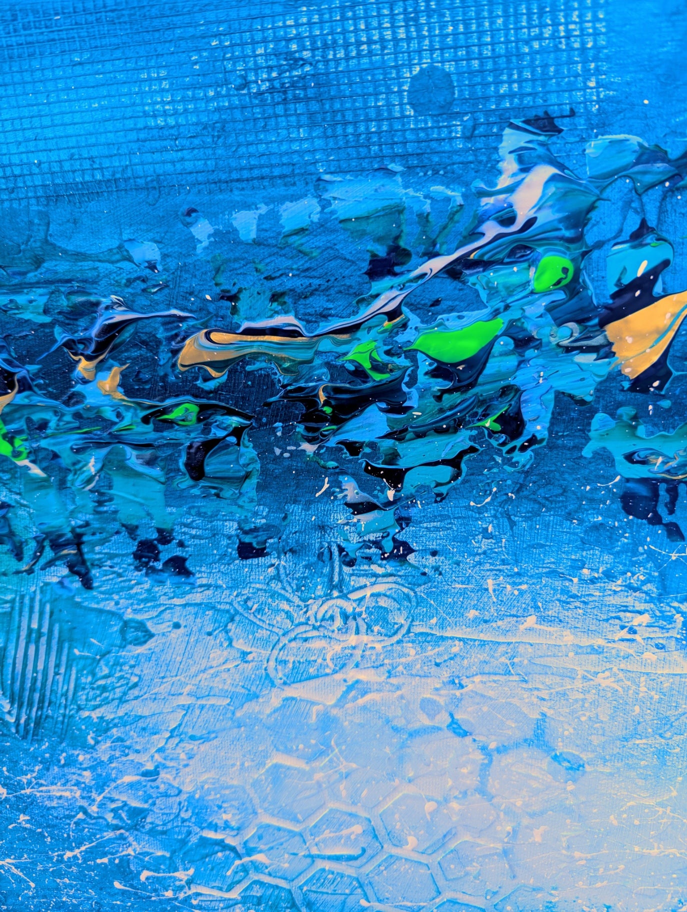 Toile abstraite ''L'océan des rêves''