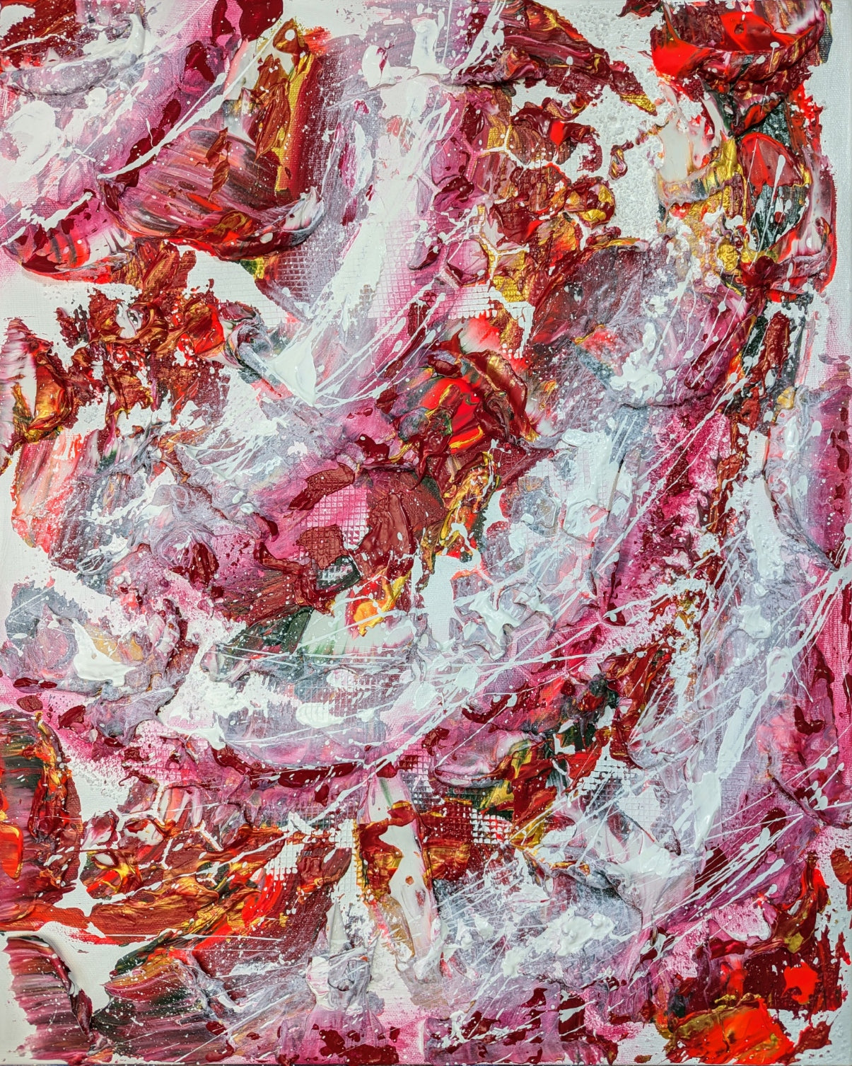 Toile abstraite '' Passion''