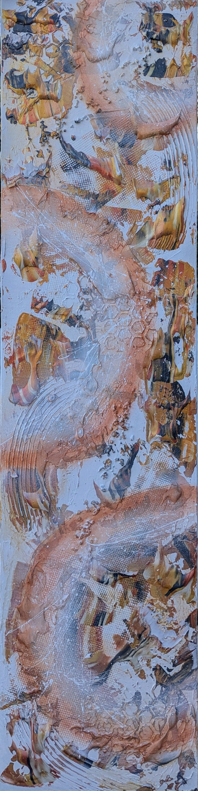 Toile abstraite ''Rococo et noix de coco''