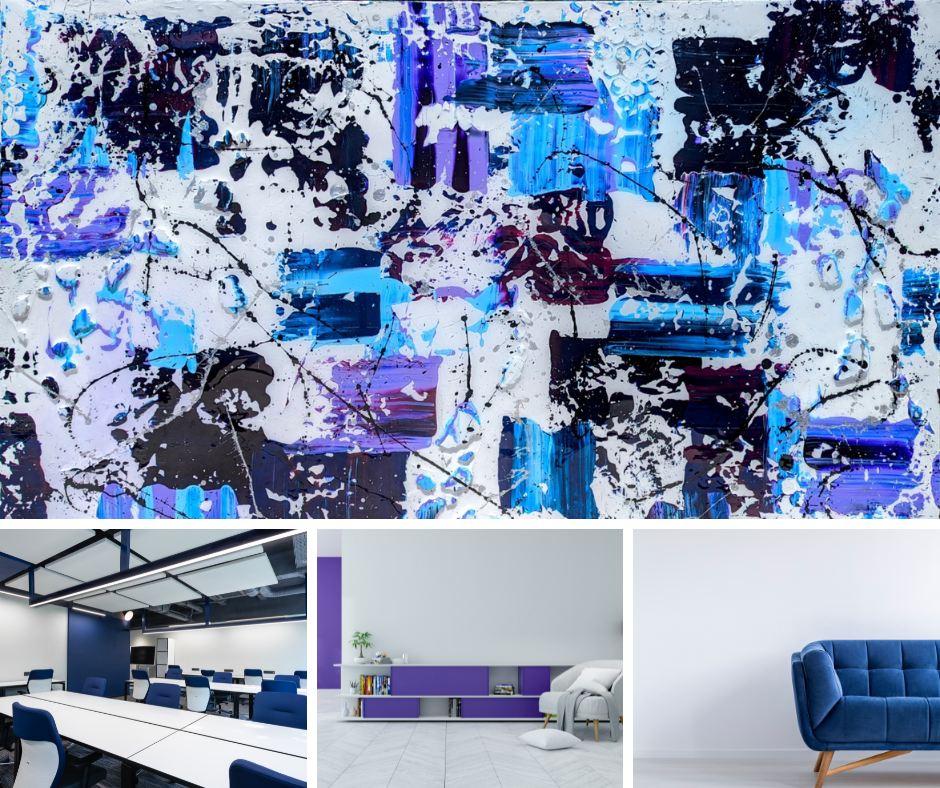 Toile abstraite ''Symbiose''