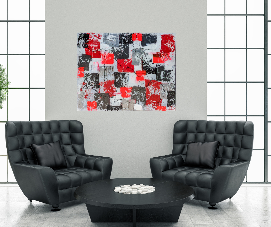 Toile abstraite ''Affirmé''
